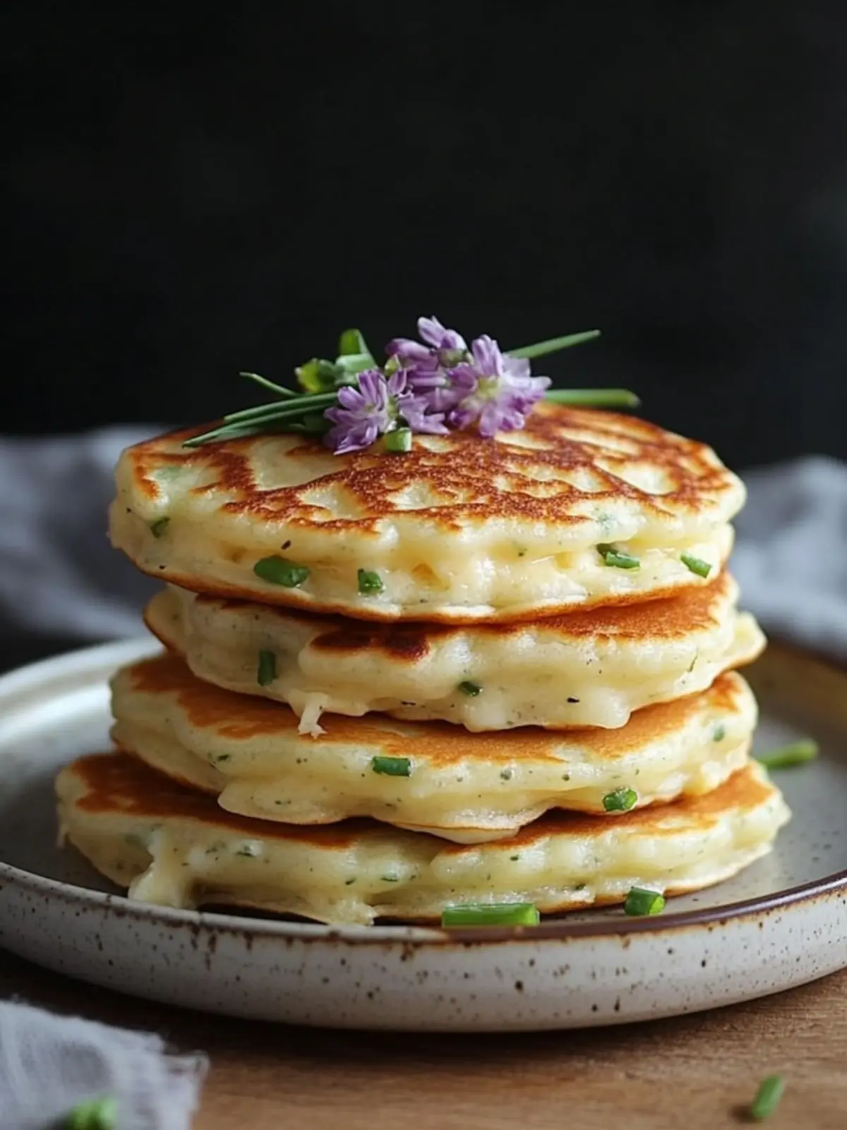 Cheese & Chive Pancakes That Redefine Breakfast Bliss 2 Cheese & Chive Pancakes