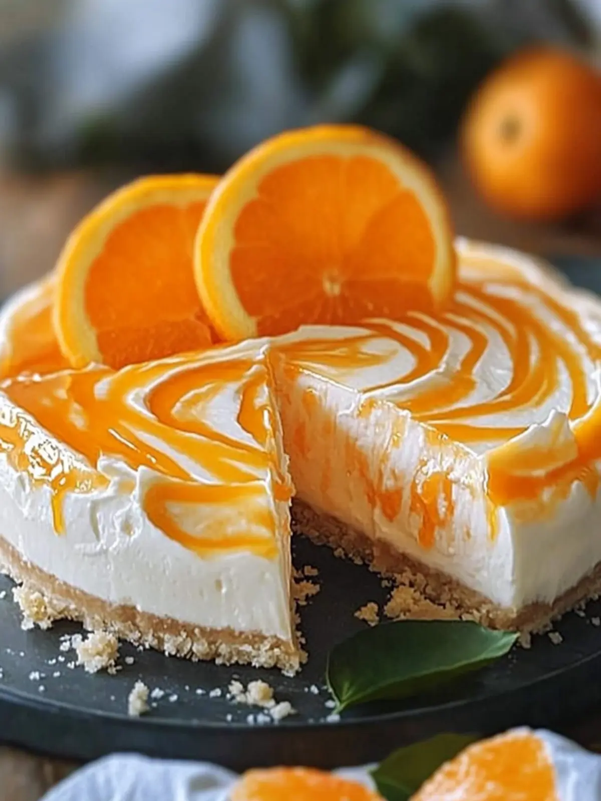 No-Bake Orange Creamsicle Cheesecake for Effortless Delight 2 No-Bake Orange Creamsicle Cheesecake