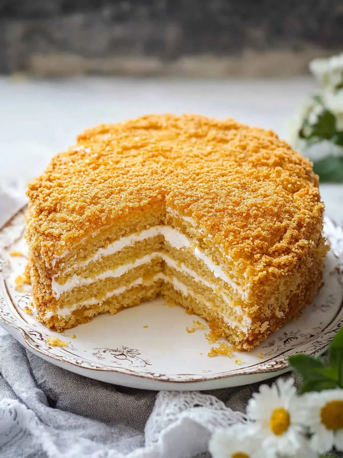Perfect Russian Honey Cake Recipe: Melt-in-Your-Mouth Delight 2 Russian Honey Cake