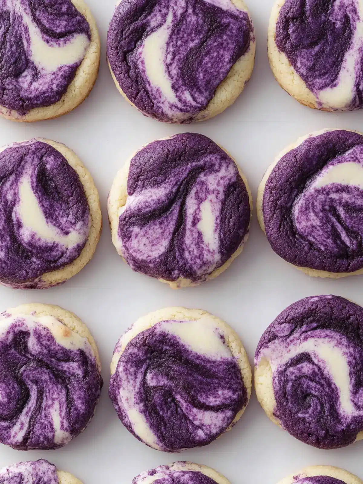 Deliciously Colorful Marbled Ube Cookies for Your Cravings 4 Marbled Ube Cookies