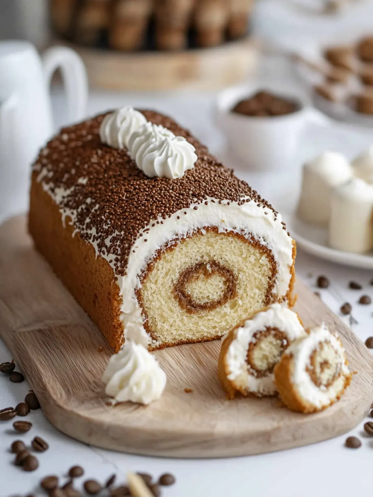 Irresistible Coffee Cake Roll with Kahlúa Whipped Cream Bliss 4 Coffee Cake Roll