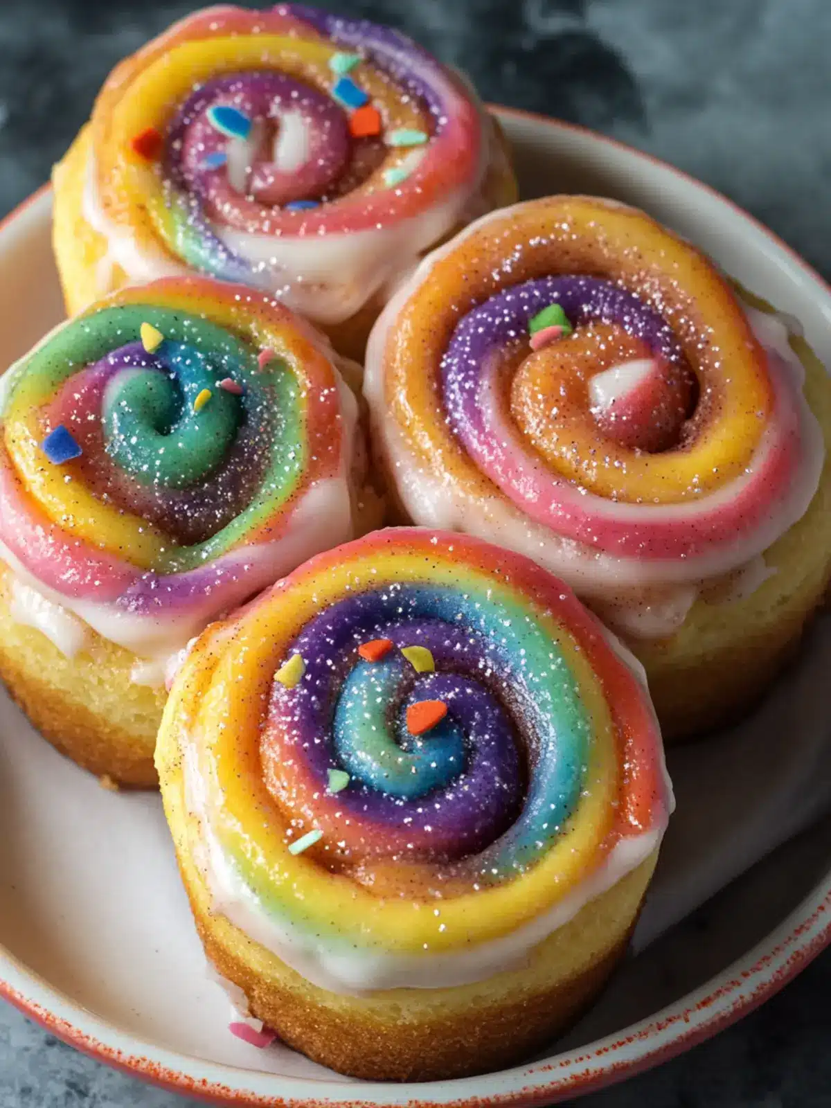 Brighten Your Day with Rainbow Cinnamon Rolls Recipe 2 Rainbow Cinnamon Rolls