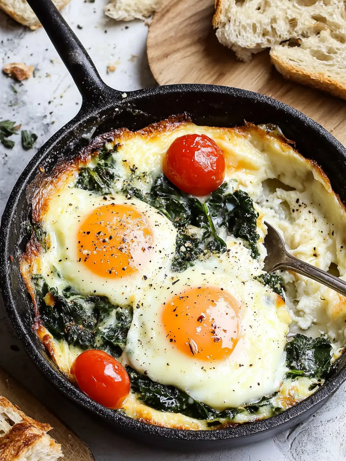 Baked Eggs Florentine: Your Dreamy Creamy Comfort Dish 2 Baked Eggs Florentine