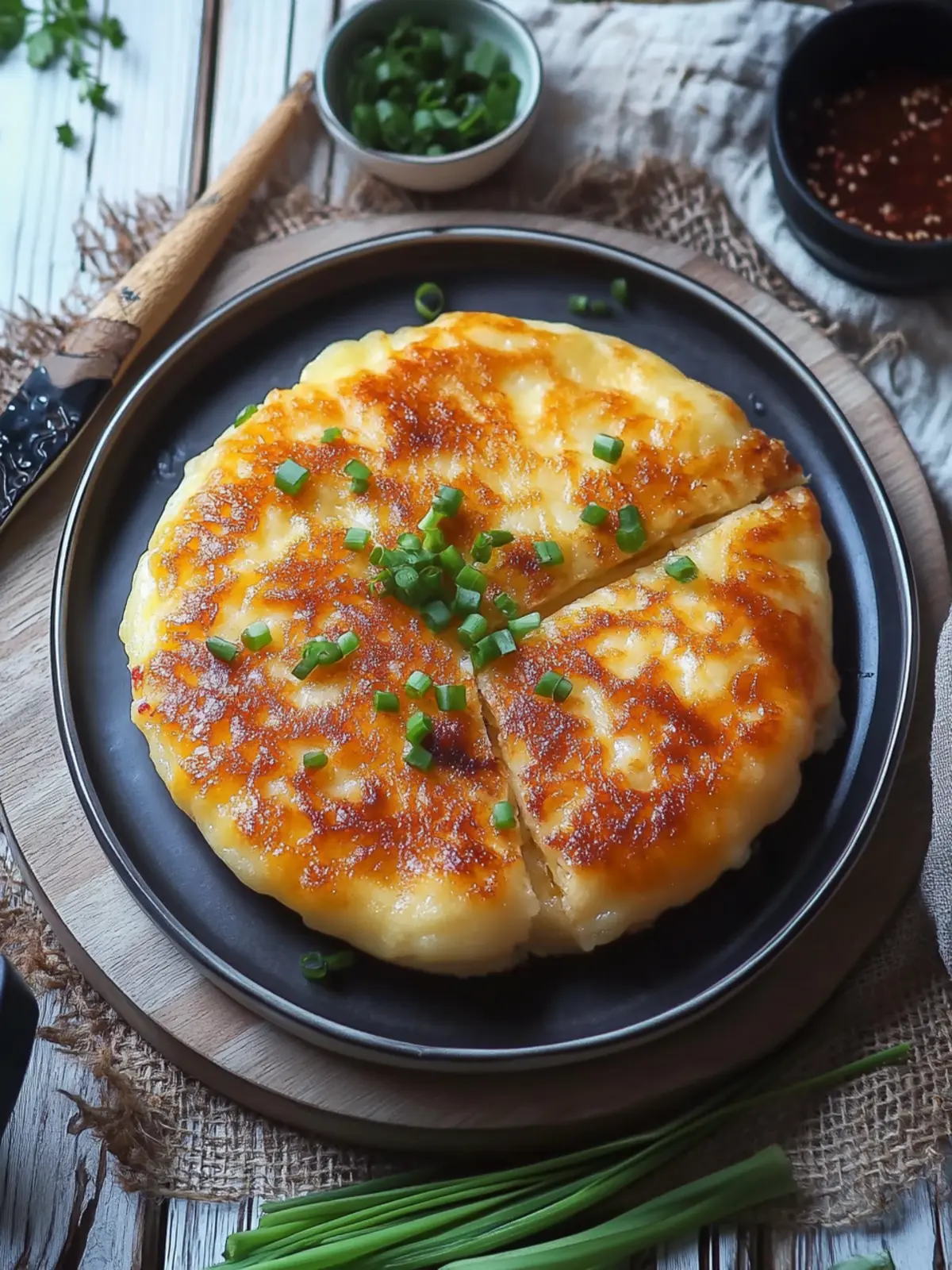 Crispy Korean Cheese Pancakes: Your New Favorite Snack! 4 Korean Cheese Pancake