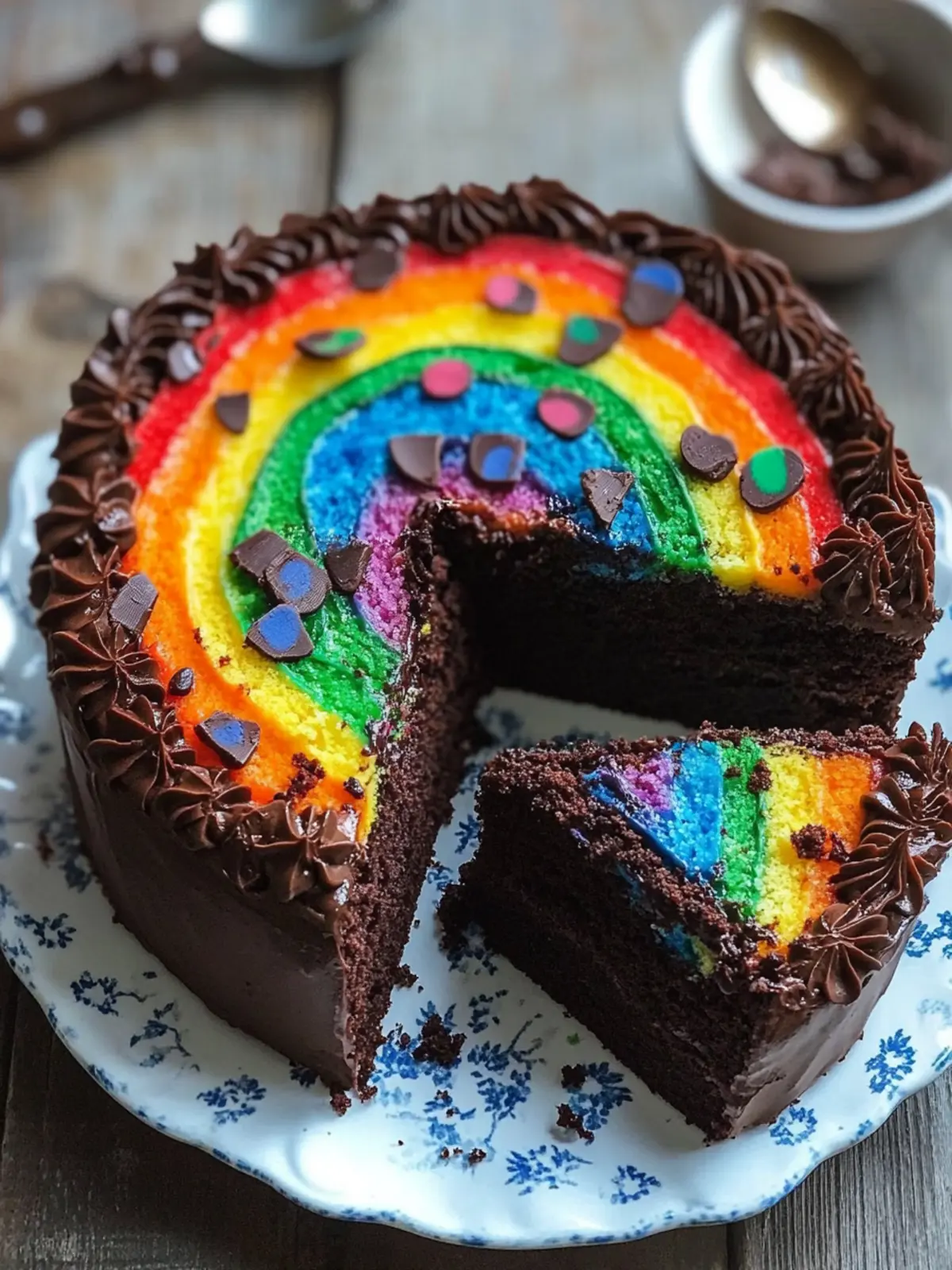 Chocolate Rainbow Cake: A Fun Twist on Classic Desserts 4 Chocolate Rainbow Cake