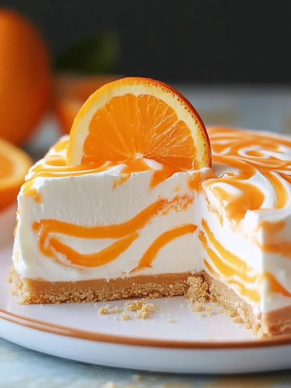 No-Bake Orange Creamsicle Cheesecake for Effortless Delight 5 No-Bake Orange Creamsicle Cheesecake