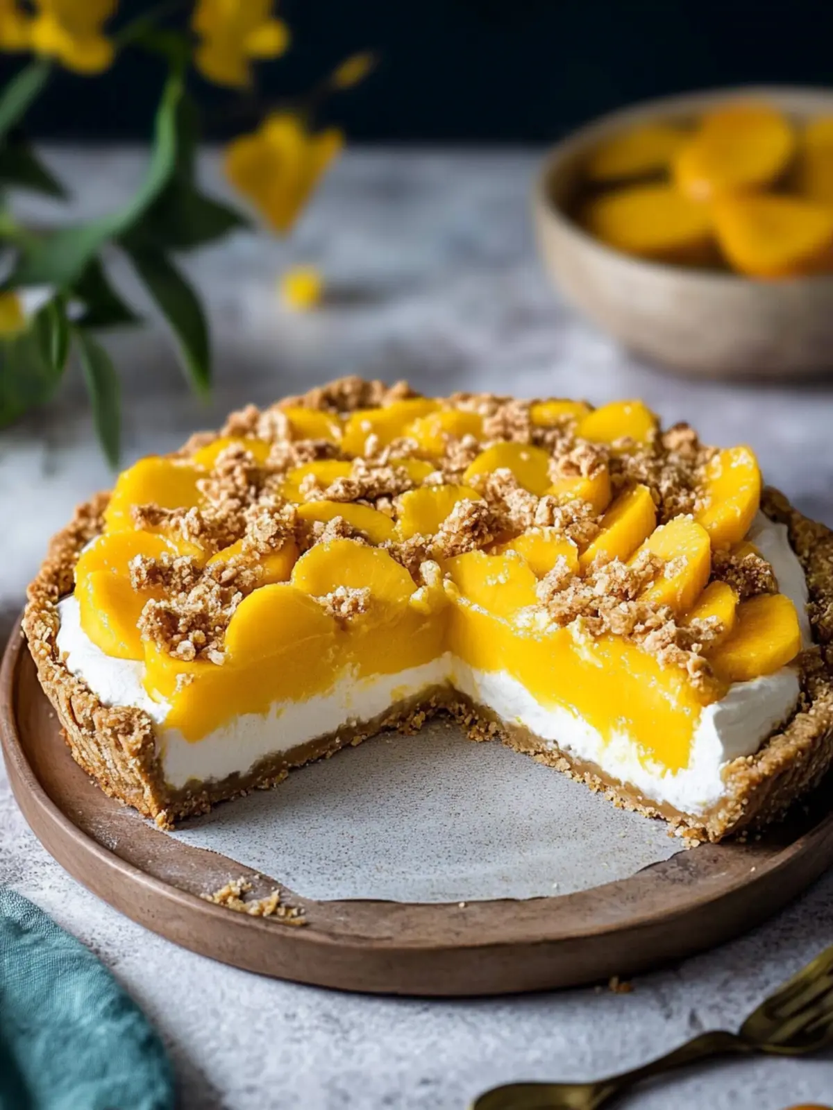 Mango Pie Bliss: No-Bake Delight for Sweet Tooth Lovers 3 Mango Pie