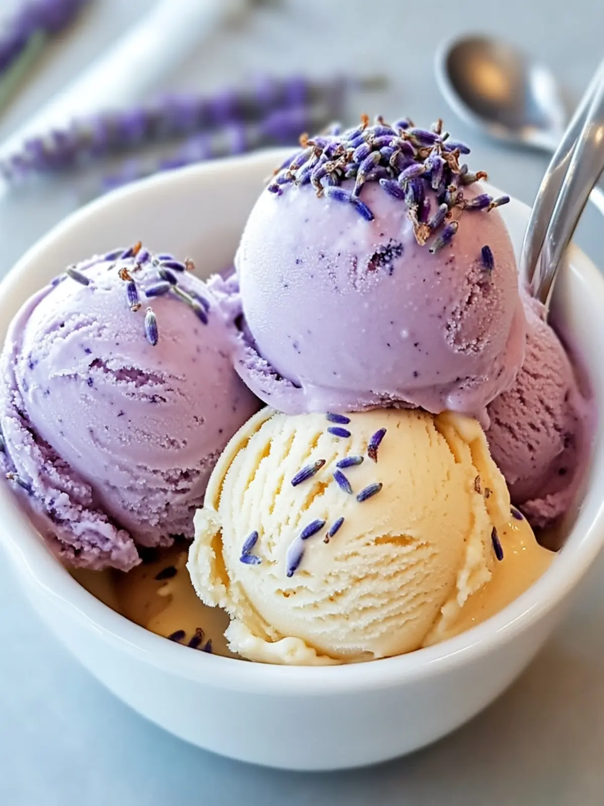 Indulge in Homemade Honey Lavender Ice Cream Bliss 3 Honey Lavender Ice Cream