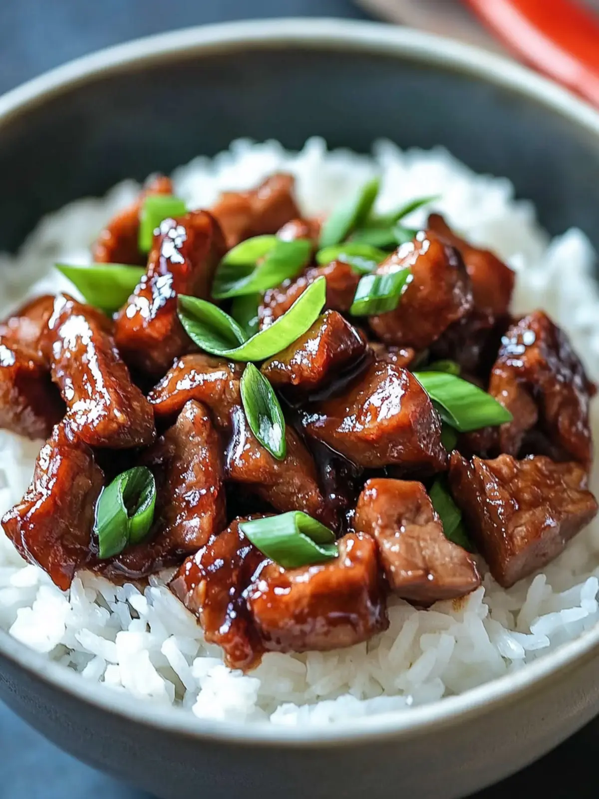 Sweet Caramelized Pork with Rice for a Cozy Dinner Delight 4 Sweet caramelized pork with rice