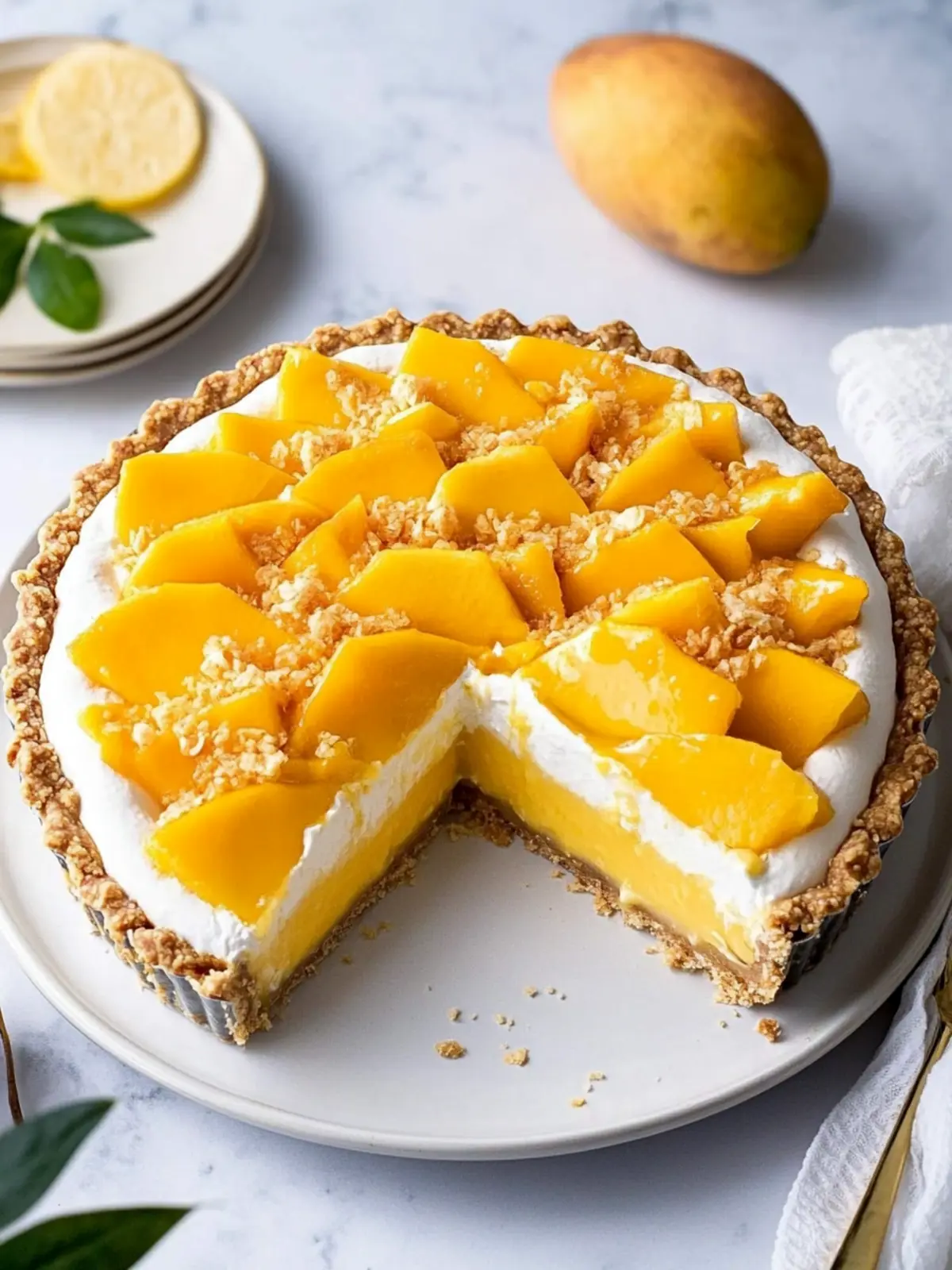 Mango Pie Bliss: No-Bake Delight for Sweet Tooth Lovers 5 Mango Pie