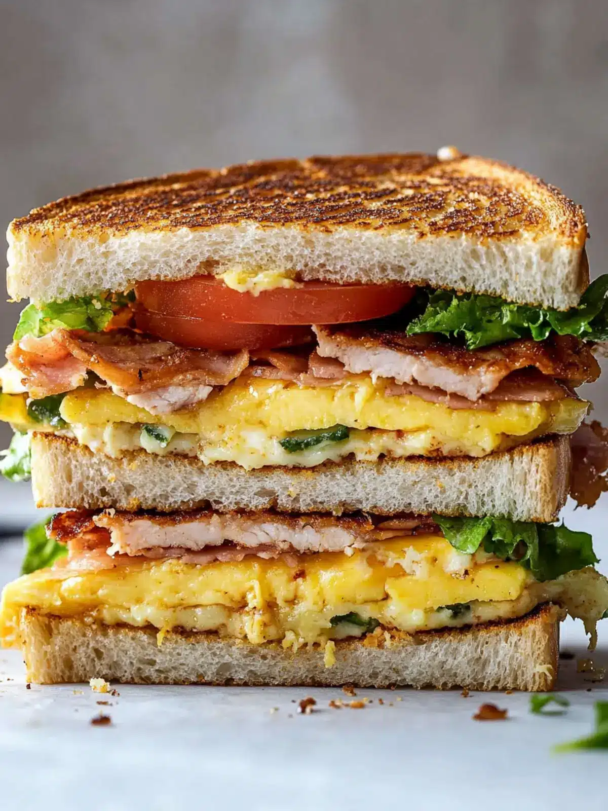 Ultimate Breakfast Club Sandwich for Weekend Brunch Bliss 2 Breakfast Club Sandwich