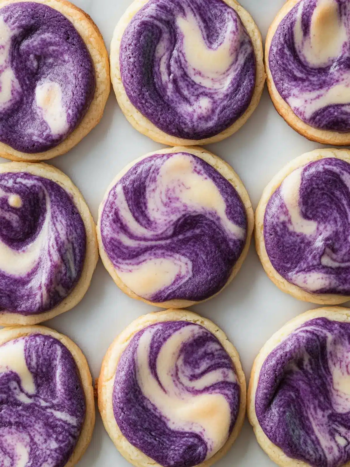 Deliciously Colorful Marbled Ube Cookies for Your Cravings 2 Marbled Ube Cookies