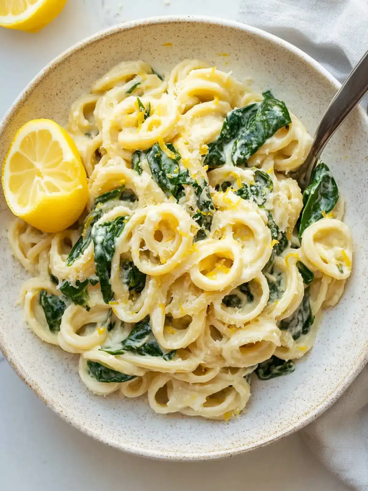 15-Minute Lemon Ricotta Pasta with Spinach Bliss 2 LEMON RICOTTA PASTA & SPINACH
