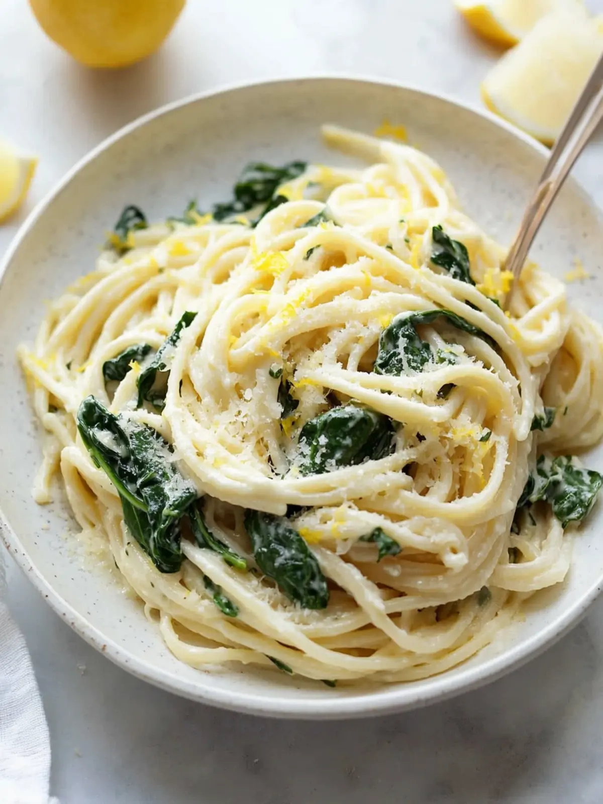 15-Minute Lemon Ricotta Pasta with Spinach Bliss 5 LEMON RICOTTA PASTA & SPINACH