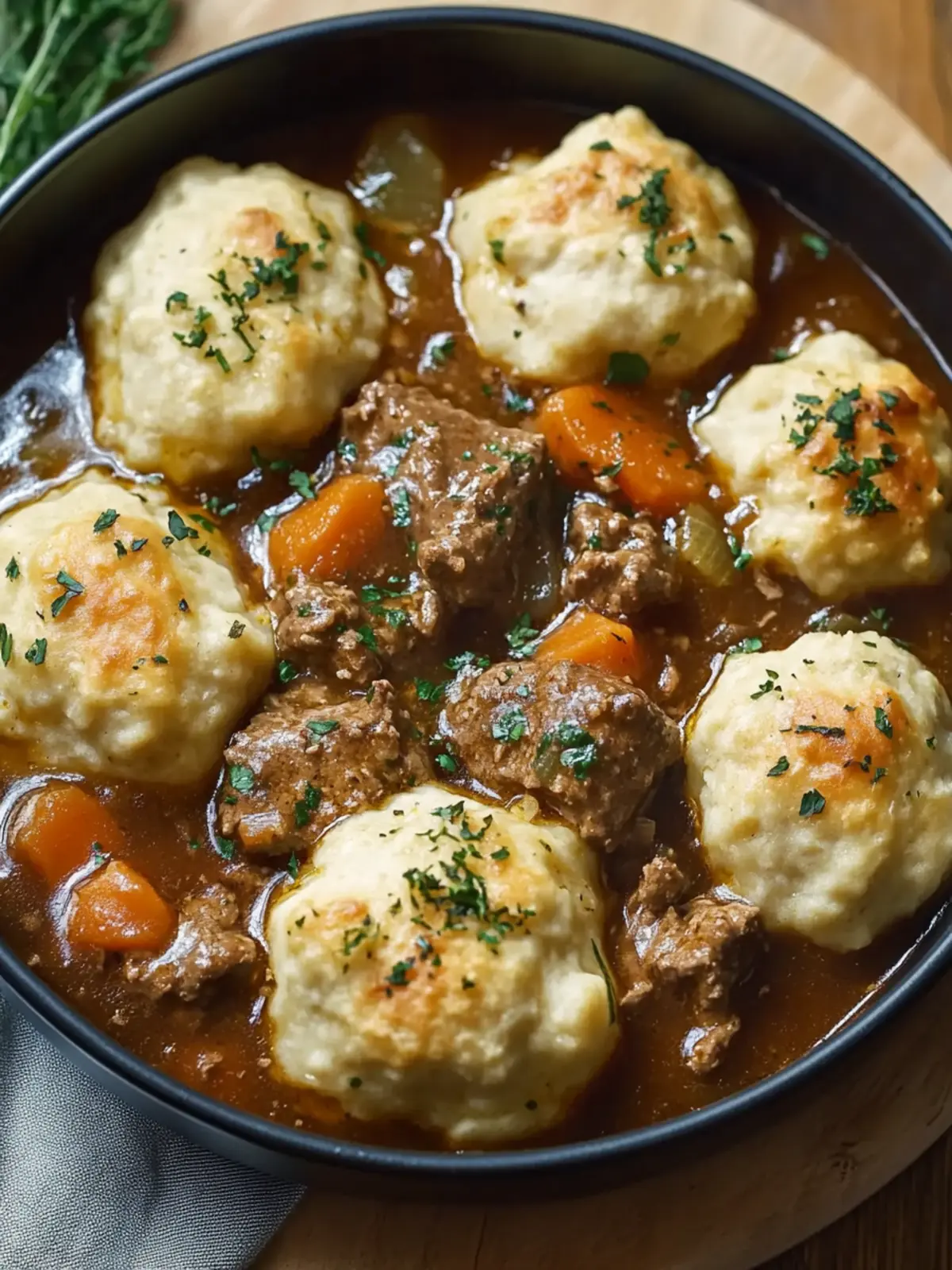 Beef Stew with Cheddar Herb Dumplings for Cozy Nights 5 Beef Stew with Cheddar Herb Dumplings