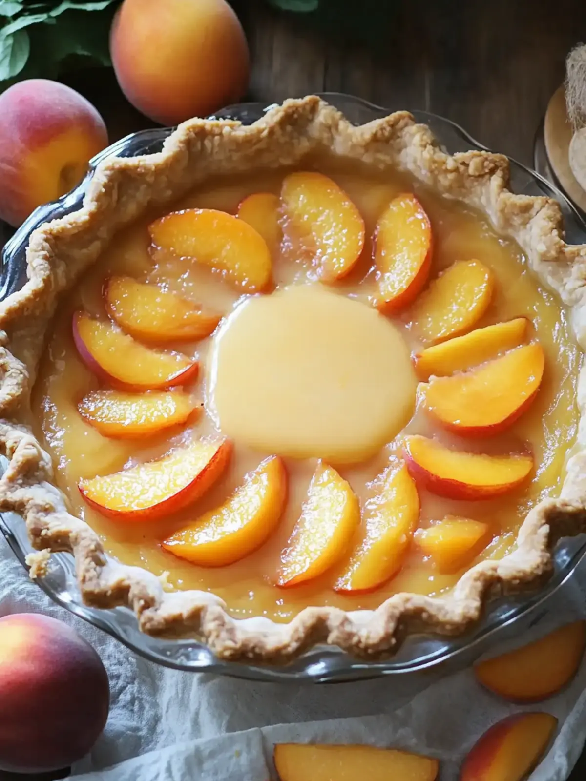 Creamy Custard Peach Pie: Your Ultimate Summer Delight 2 Custard Peach Pie