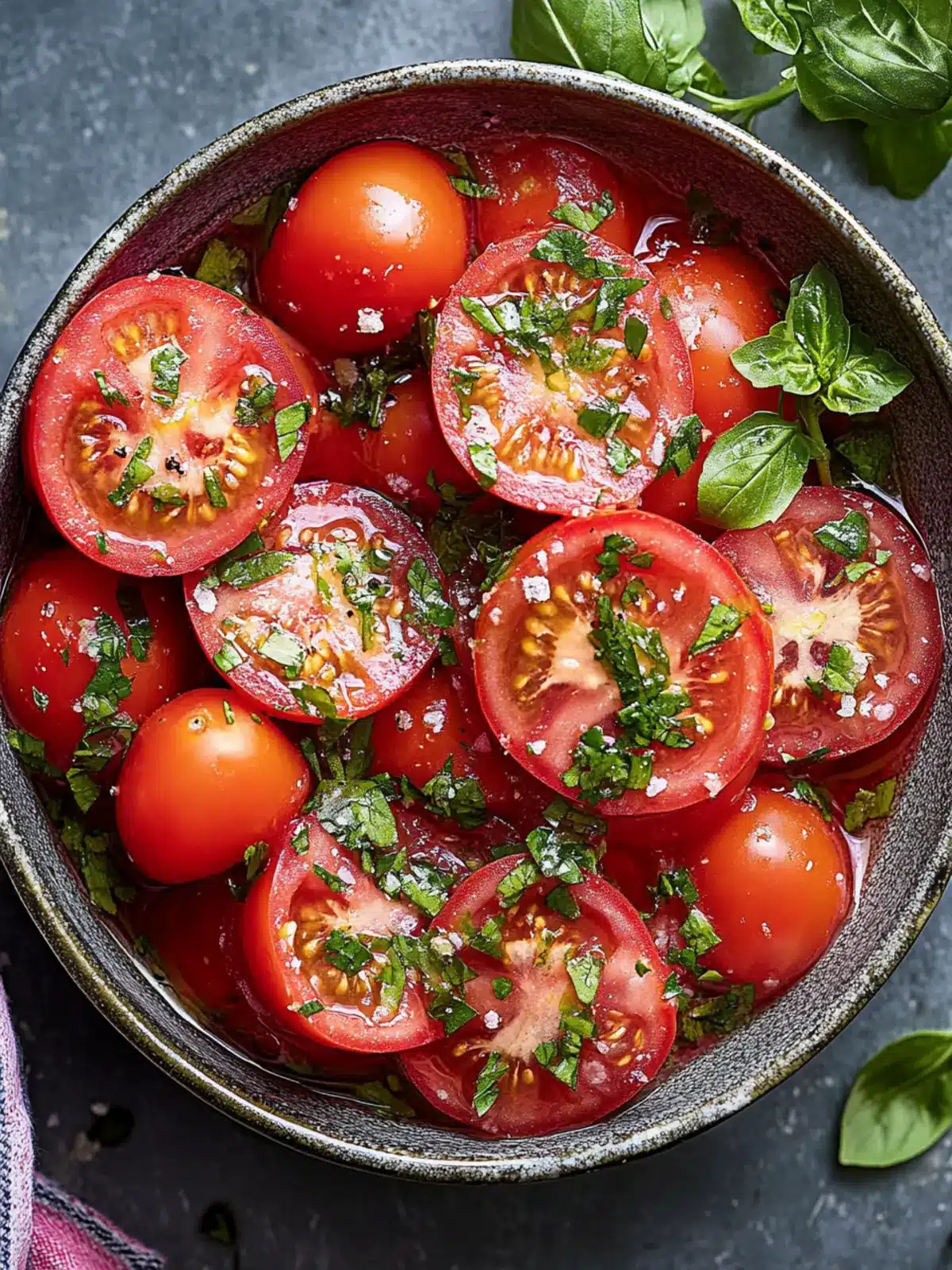 Delicious Marinated Tomatoes: A Flavorful Fresh Side Dish 3 Marinated Tomatoes