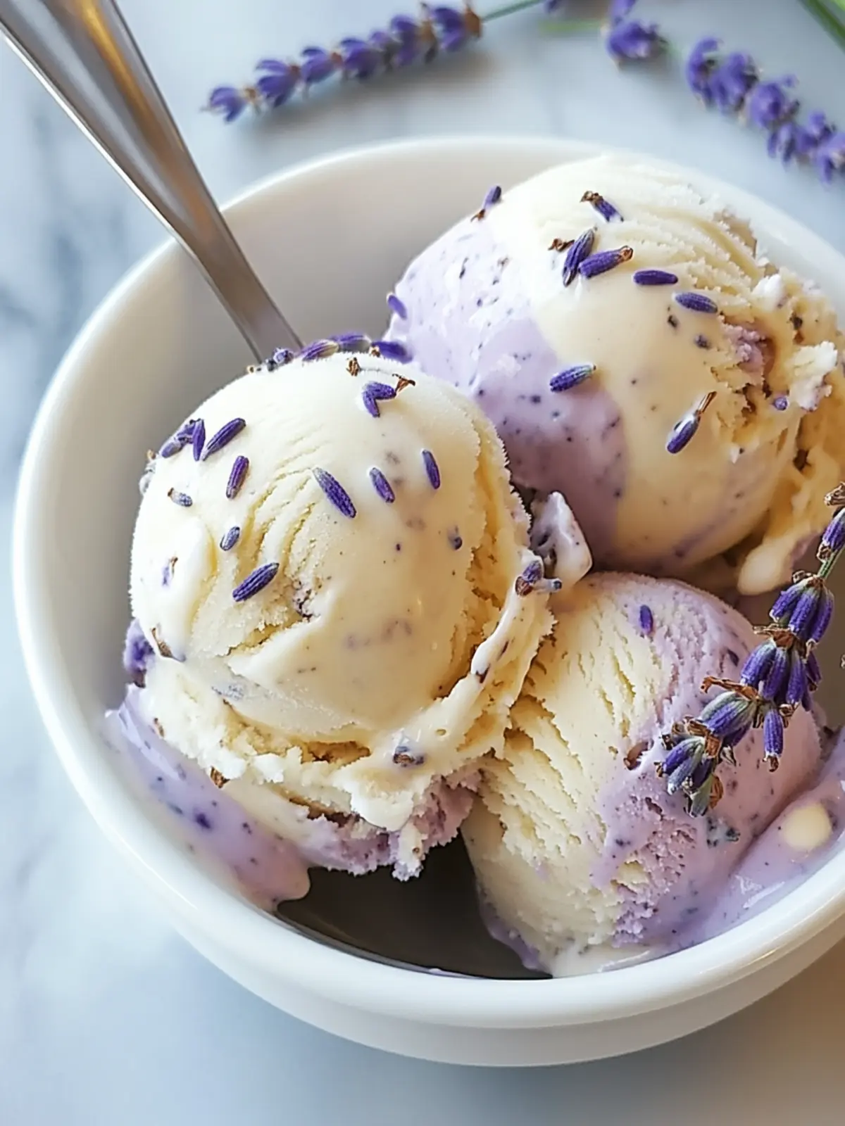 Indulge in Homemade Honey Lavender Ice Cream Bliss 2 Honey Lavender Ice Cream
