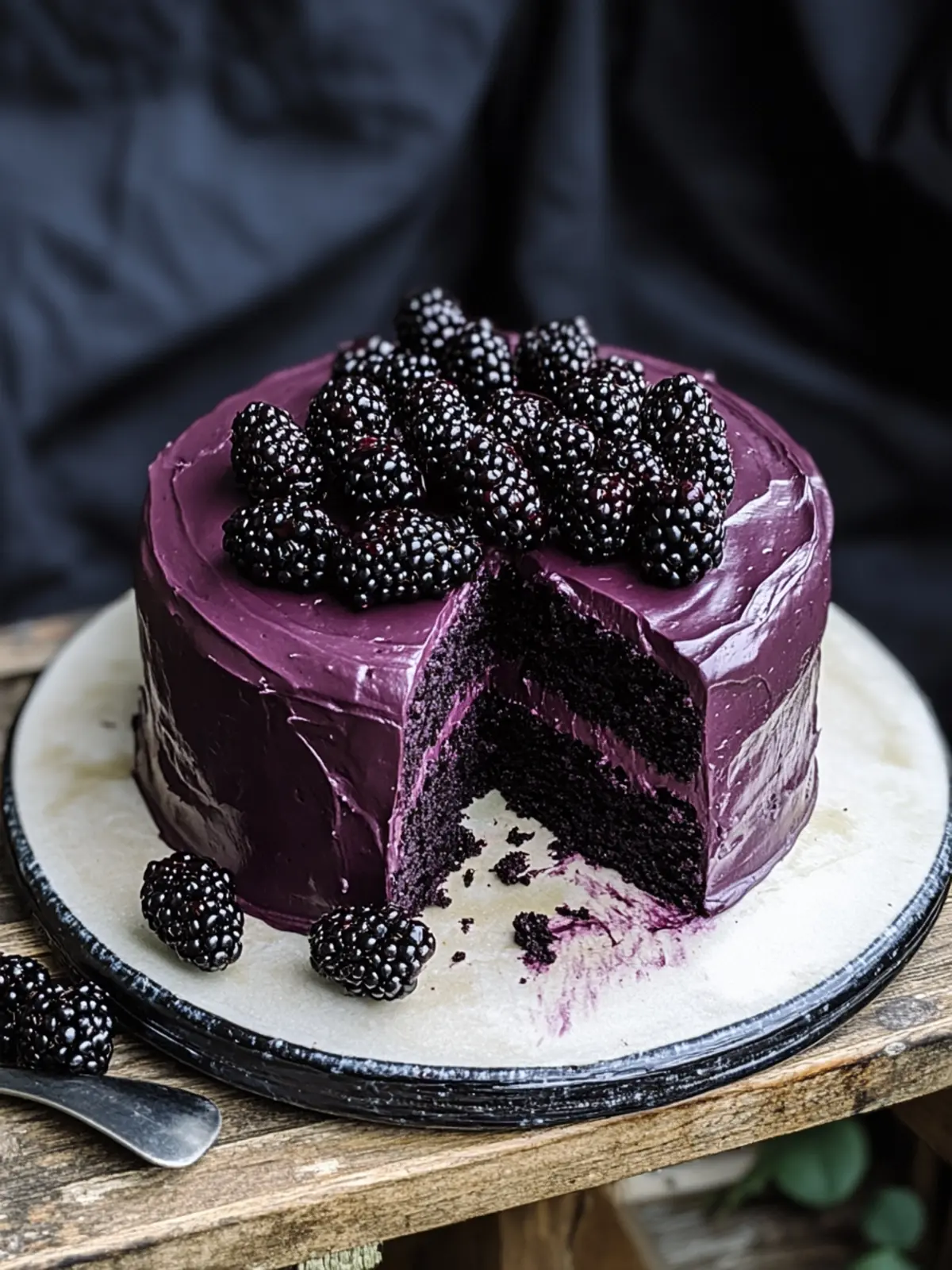 Decadent Blackberry Velvet Gothic Cake for Show-Stopping Desserts 2 Blackberry Velvet Gothic Cake