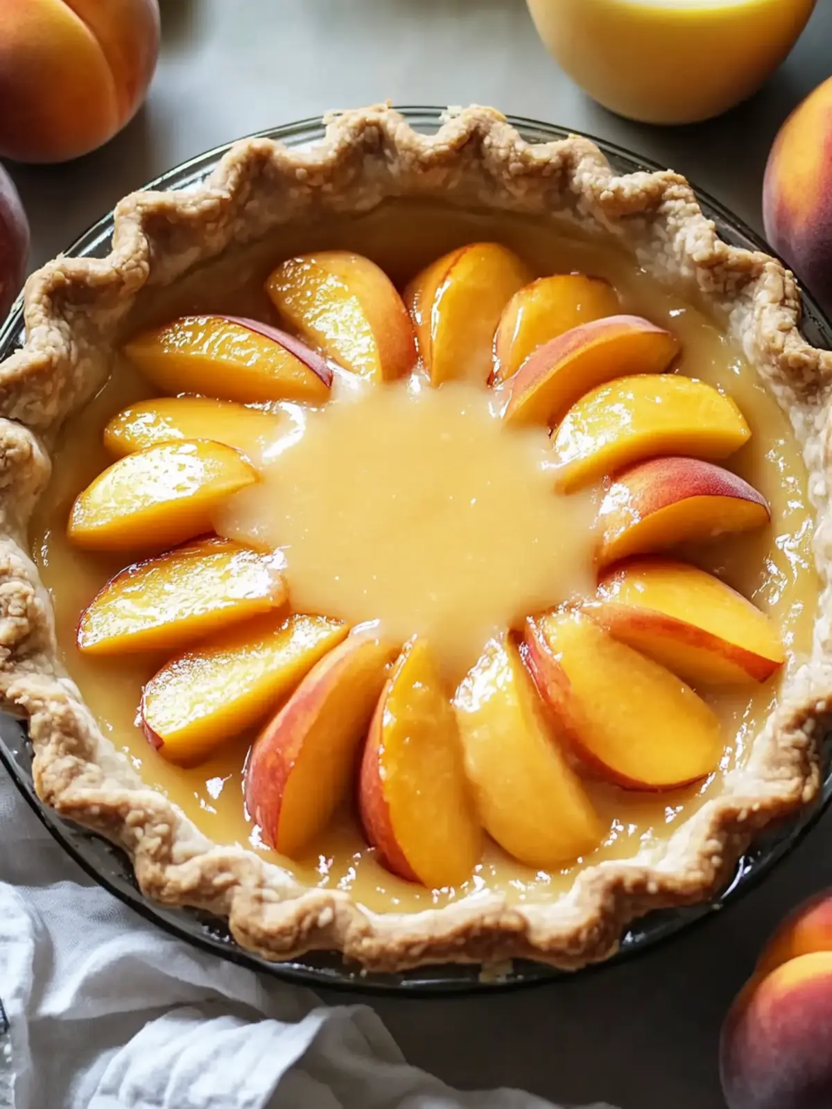 Creamy Custard Peach Pie: Your Ultimate Summer Delight 4 Custard Peach Pie