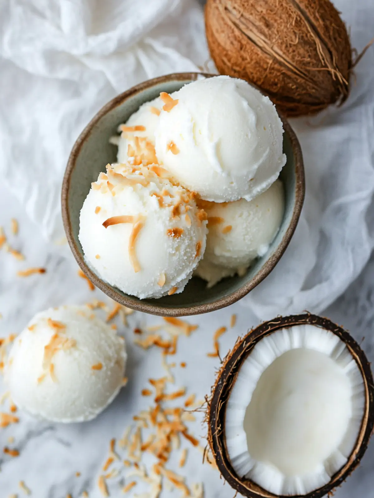 Creamy Coconut Sorbet: Your Easy Vegan Summer Delight 5 Coconut Sorbet