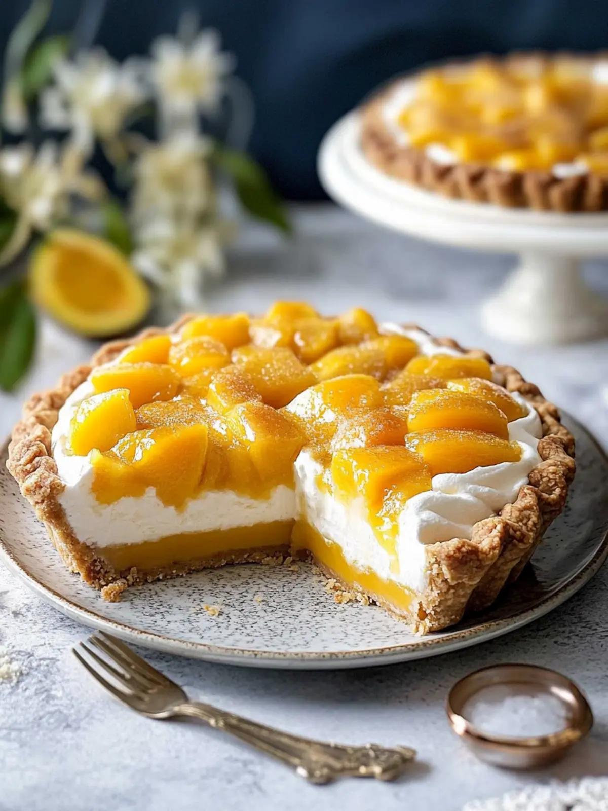 Mango Pie Bliss: No-Bake Delight for Sweet Tooth Lovers 4 Mango Pie