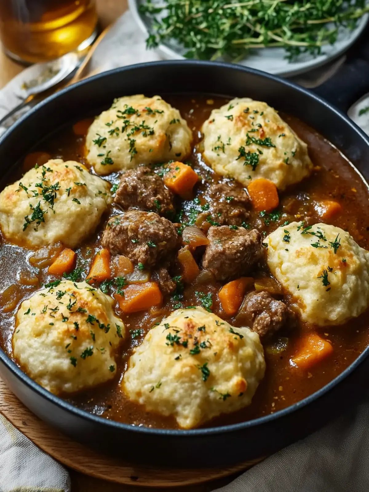 Beef Stew with Cheddar Herb Dumplings for Cozy Nights 4 Beef Stew with Cheddar Herb Dumplings