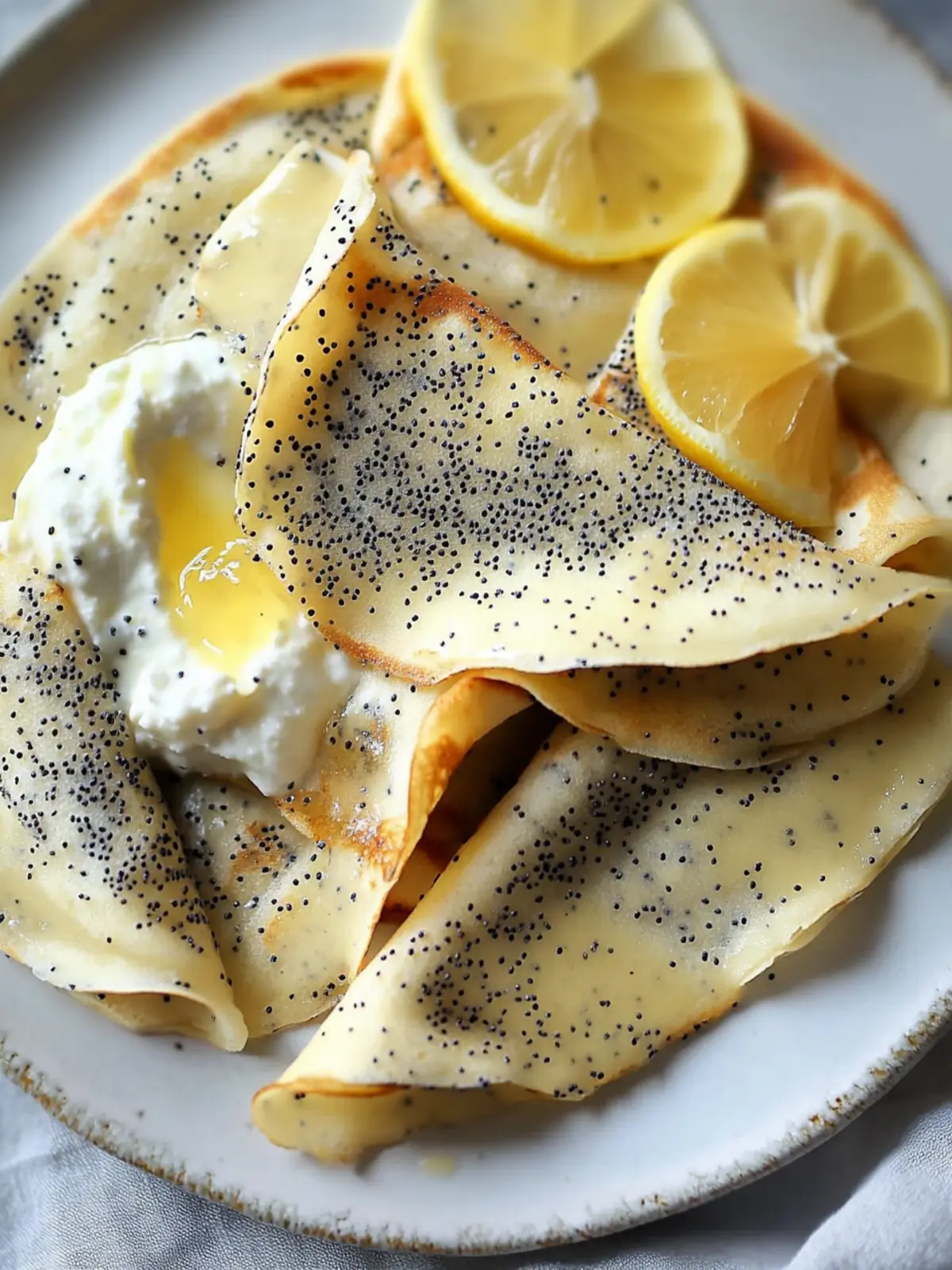 Delicious Poppy Seed Crêpes with Tangy Lemon Curd and Ricotta 5 Poppy Seed Crêpes with Tangy Lemon Curd and Ricotta