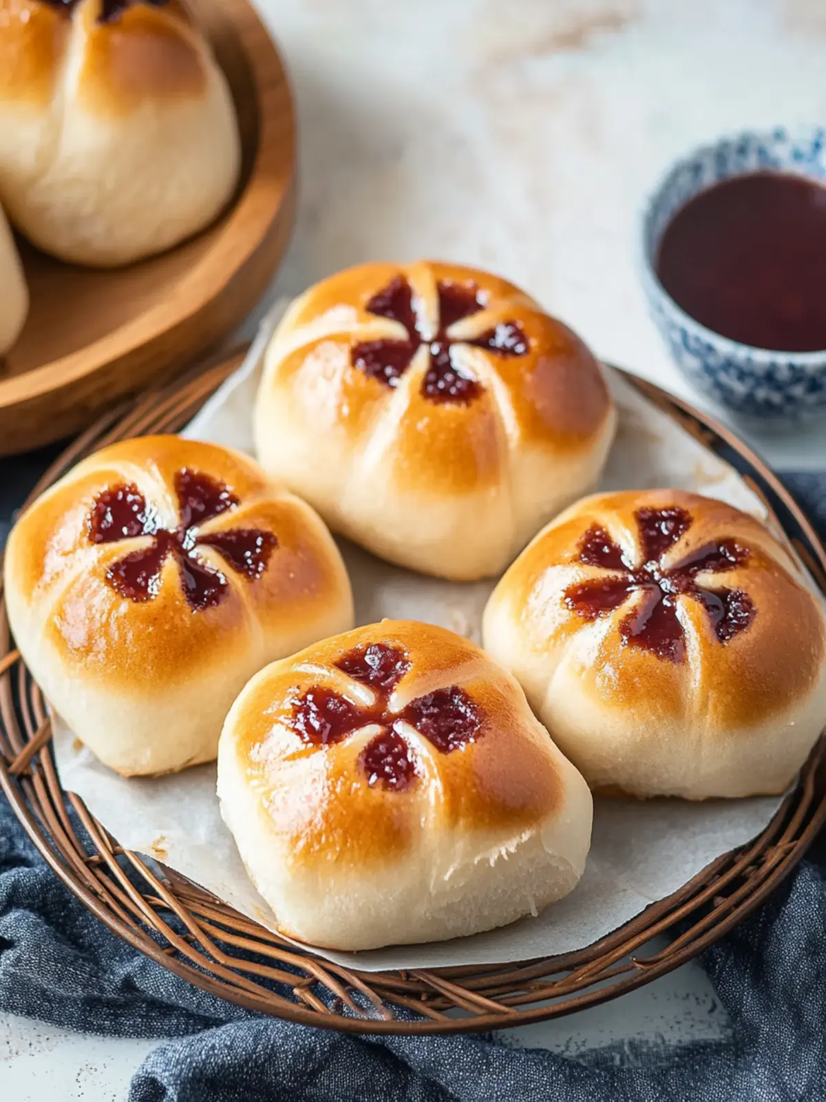 Fluffy Red Bean Milk Buns for Your Dreamy Snack Moment 3 Red Bean Milk Buns