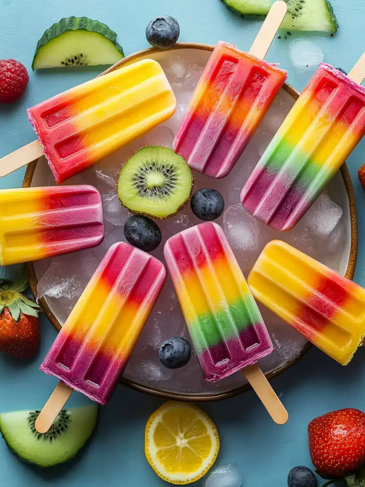 Vibrant Vegan Rainbow Popsicles for a Fun Summer Treat 2 VEGAN Rainbow Popsicles