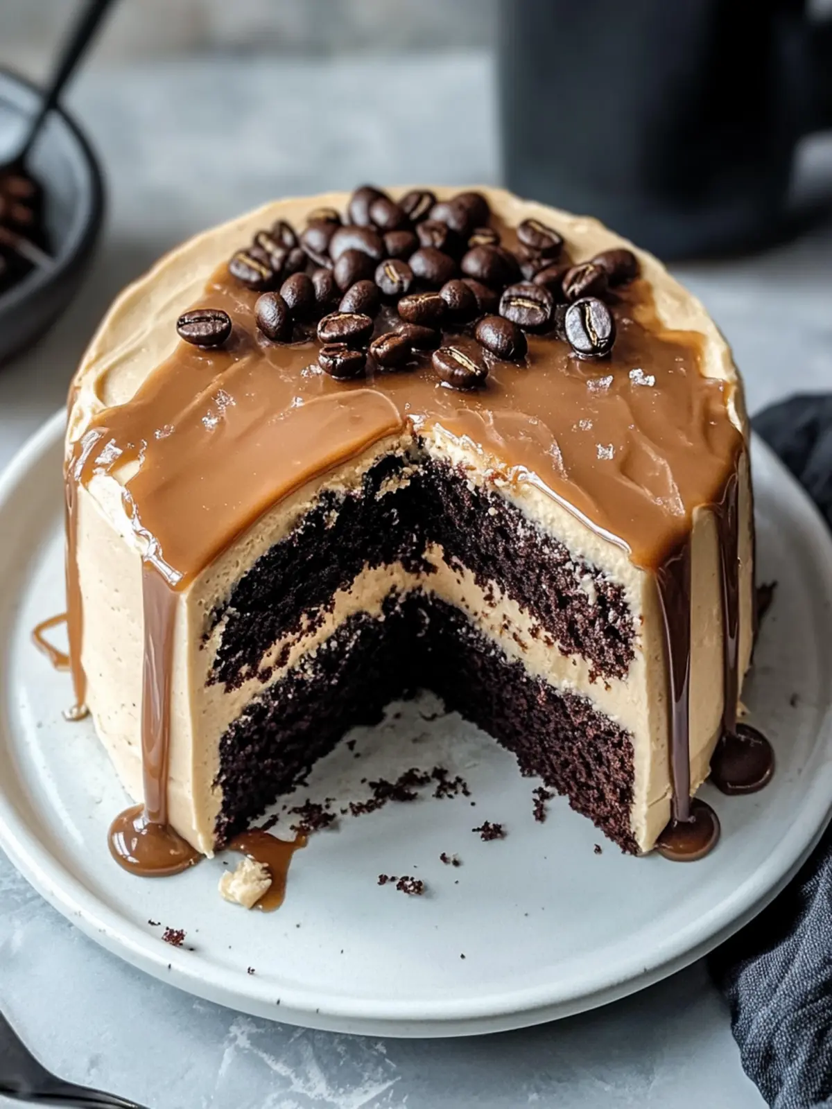 Indulge in Salted Caramel Espresso Chocolate Cake Bliss 5 Salted Caramel Espresso Chocolate Cake