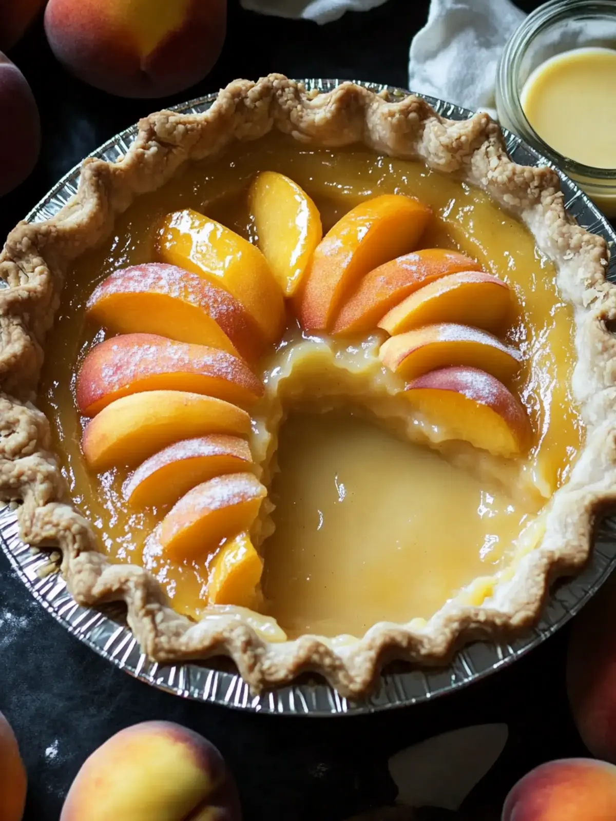 Creamy Custard Peach Pie: Your Ultimate Summer Delight 3 Custard Peach Pie