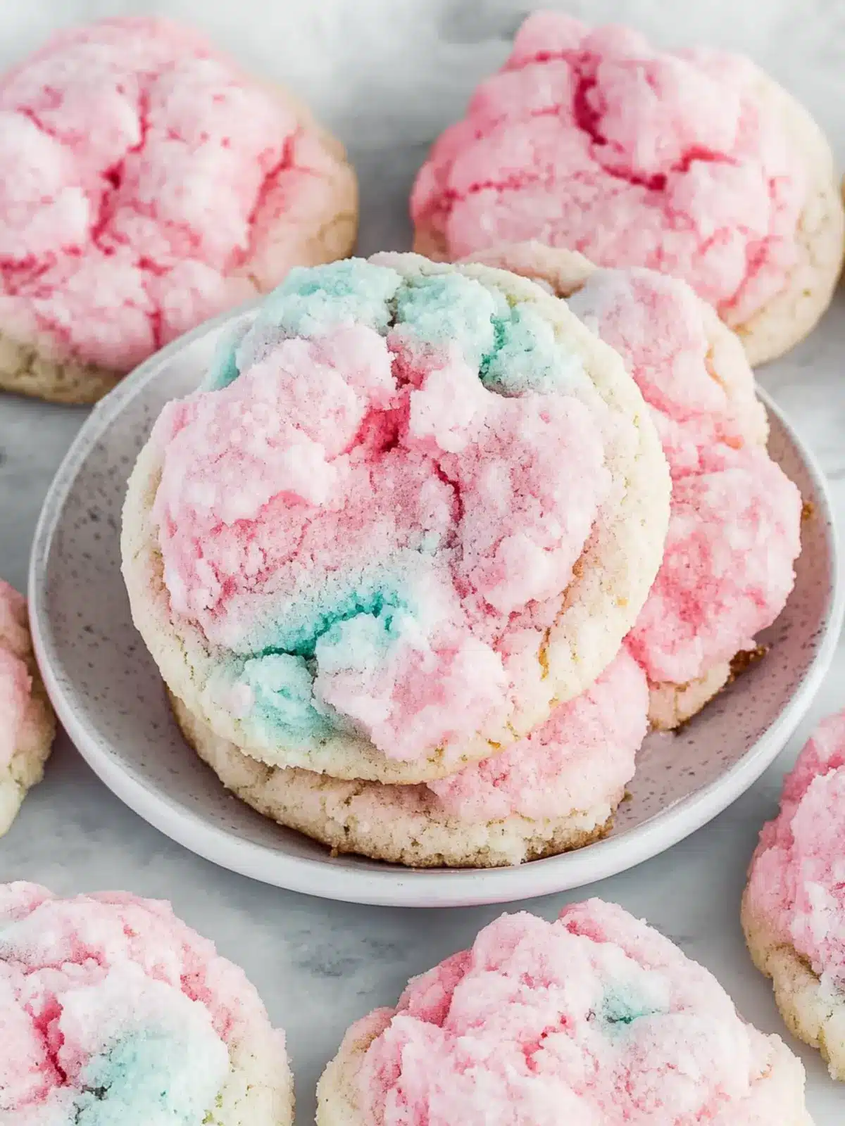Fluffy Cotton Candy Cookies That Taste Like Childhood 5 Cotton Candy Cookies