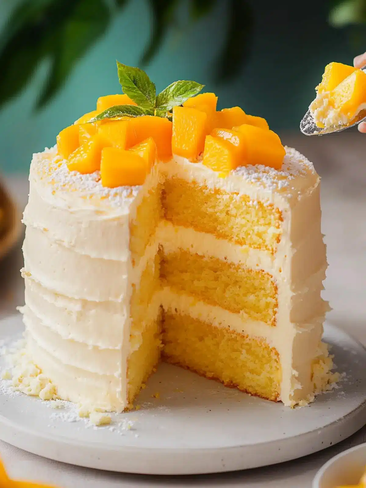 Heavenly Mango Cake That's Light, Fluffy and Oh-So Delicious 2 Mango Cake