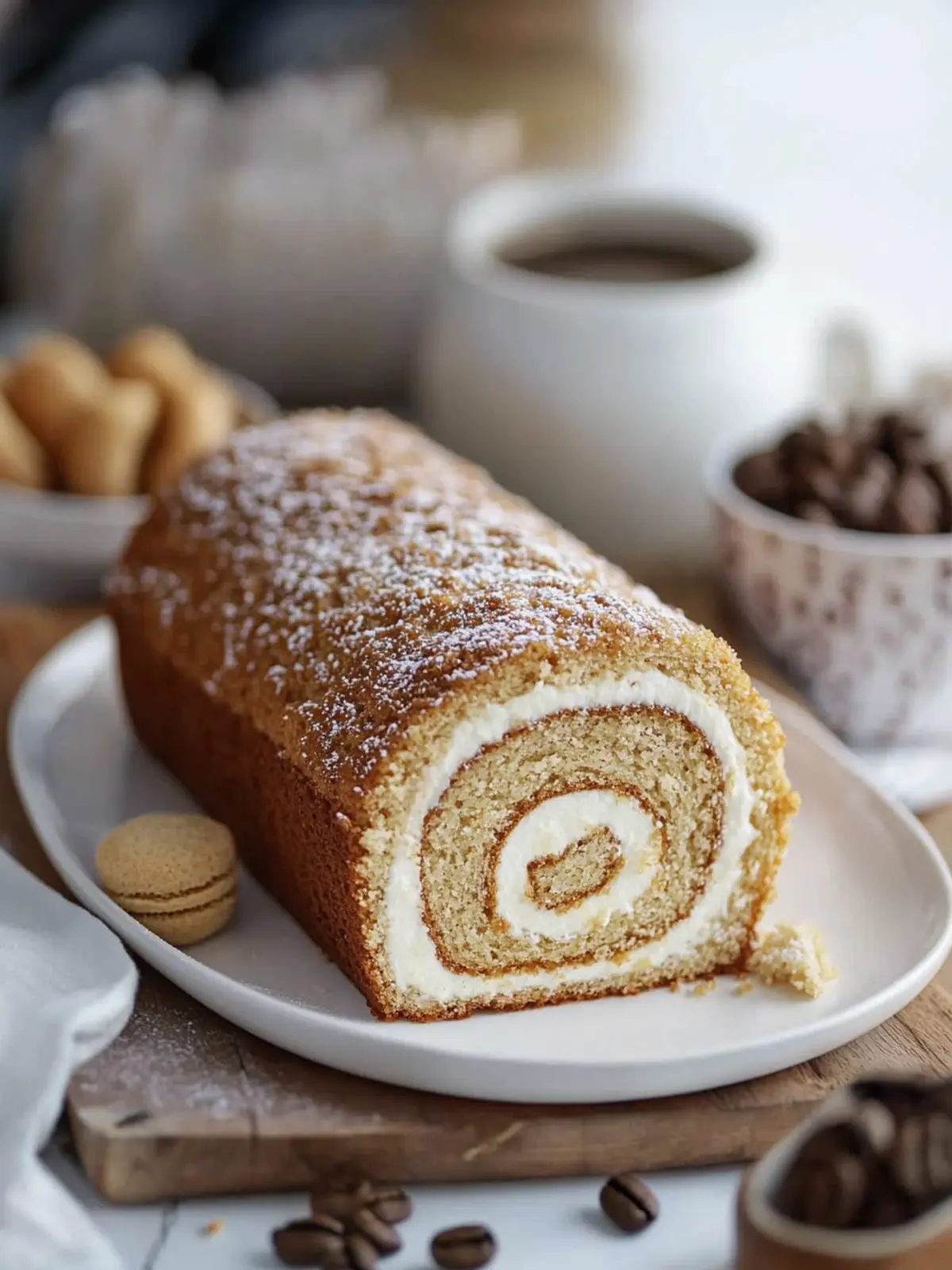 Irresistible Coffee Cake Roll with Kahlúa Whipped Cream Bliss 2 Coffee Cake Roll