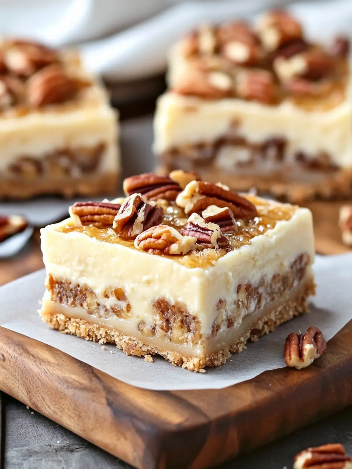 Irresistible Pecan Pie Cheesecake Bars You'll Crave Forever 3 Pecan Pie Cheesecake Bars