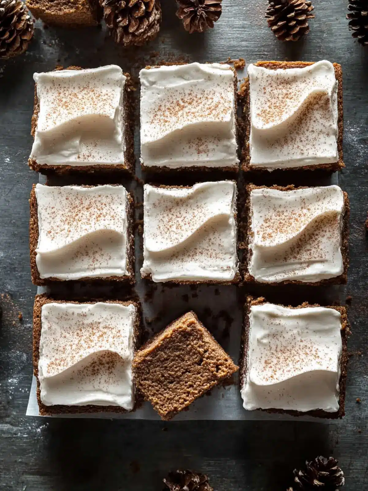 Frosted Gingerbread Brownies: Your Festive Indulgence Awaits 5 Frosted Gingerbread Brownies