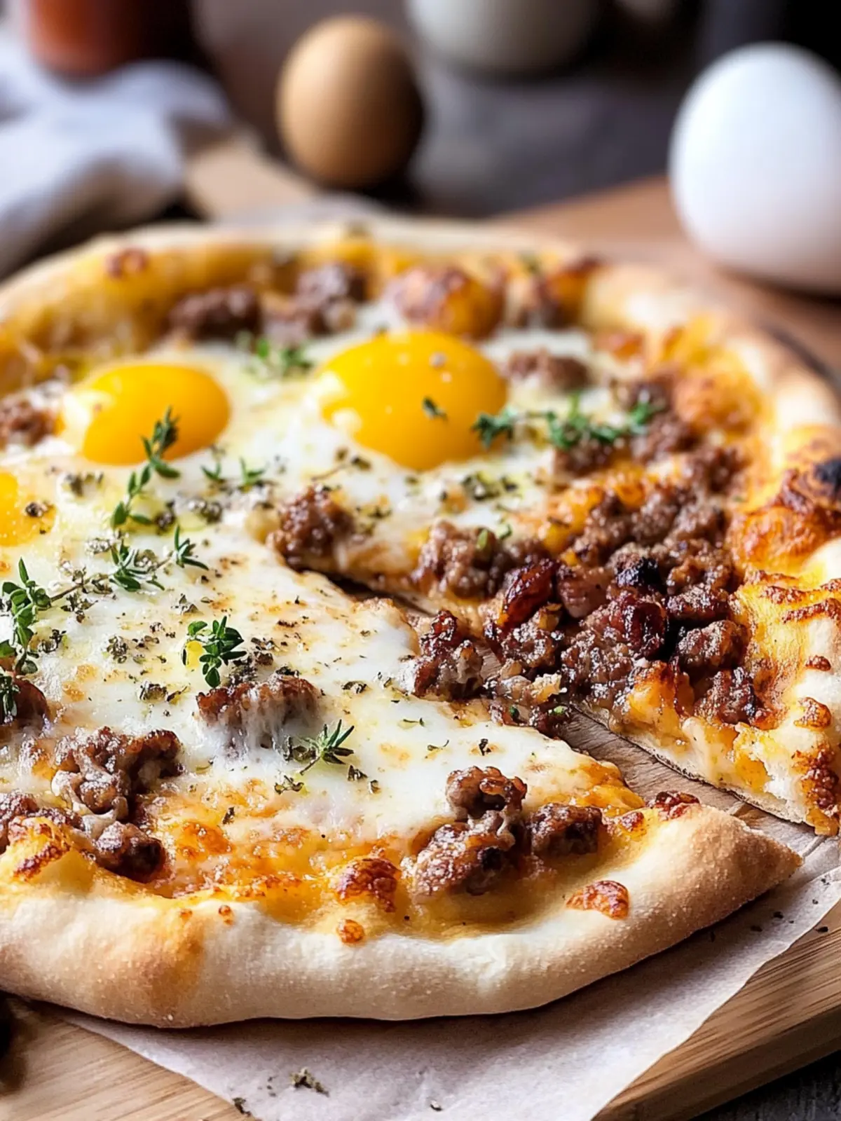 Sausage Breakfast Pizza: A Savory Morning Must-Try! 3 sausage breakfast pizza