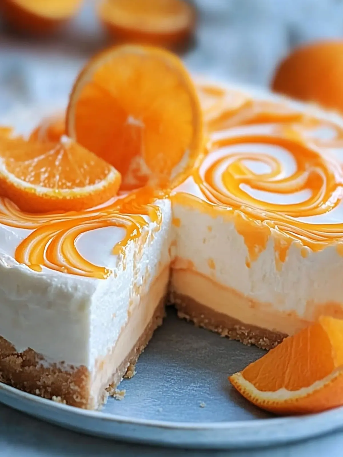 No-Bake Orange Creamsicle Cheesecake for Effortless Delight 4 No-Bake Orange Creamsicle Cheesecake