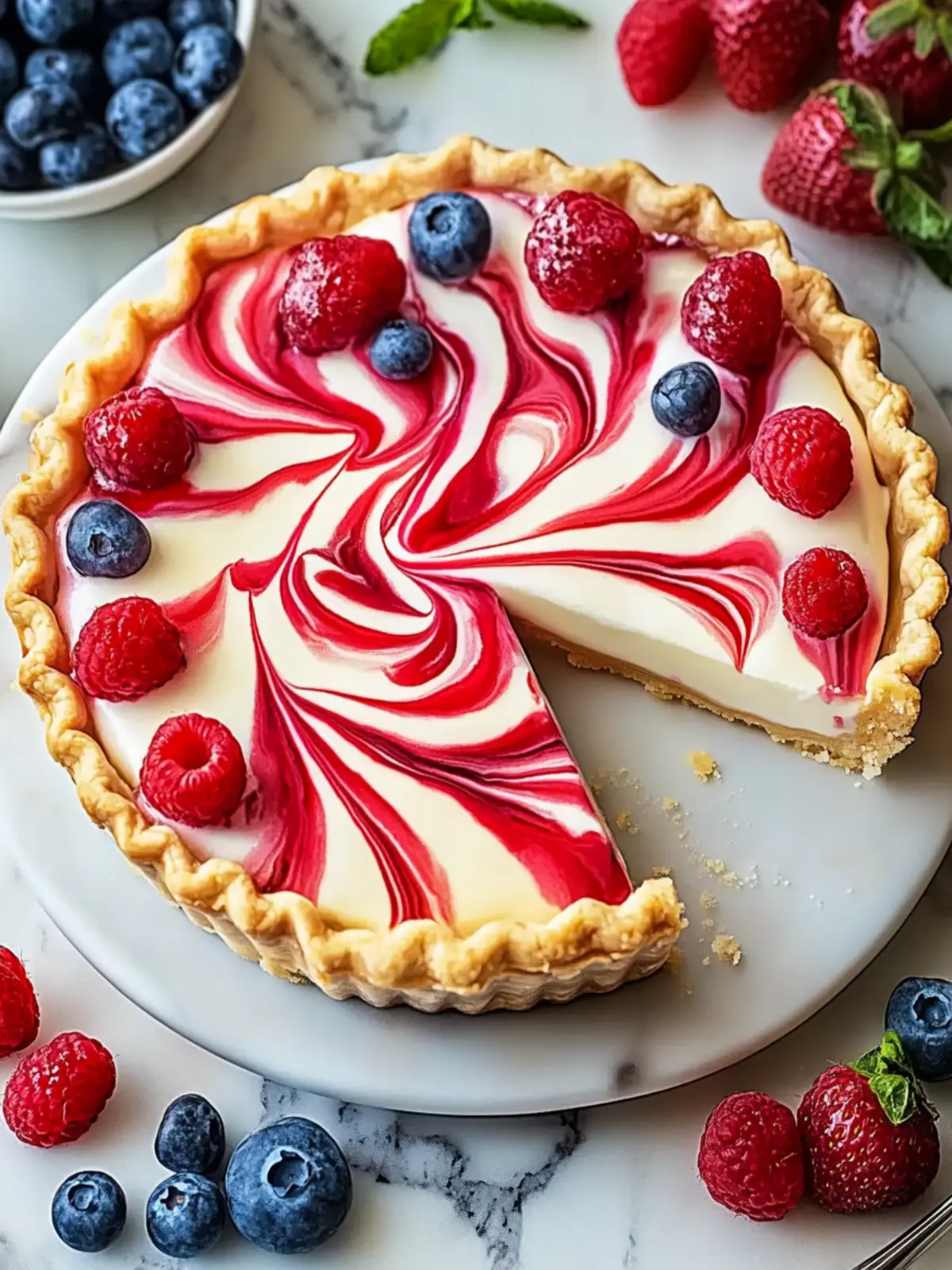 Festive Swirl Pie: A No-Bake Treat for Summer Celebrations 3 Swirl Pie