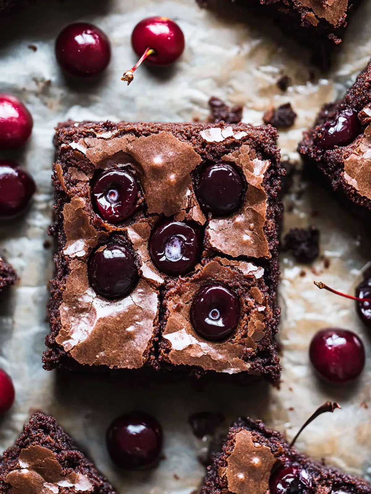 Fudgy Chocolate Cherry Brownies You’ll Crave Every Time 3 Chocolate Cherry Brownies