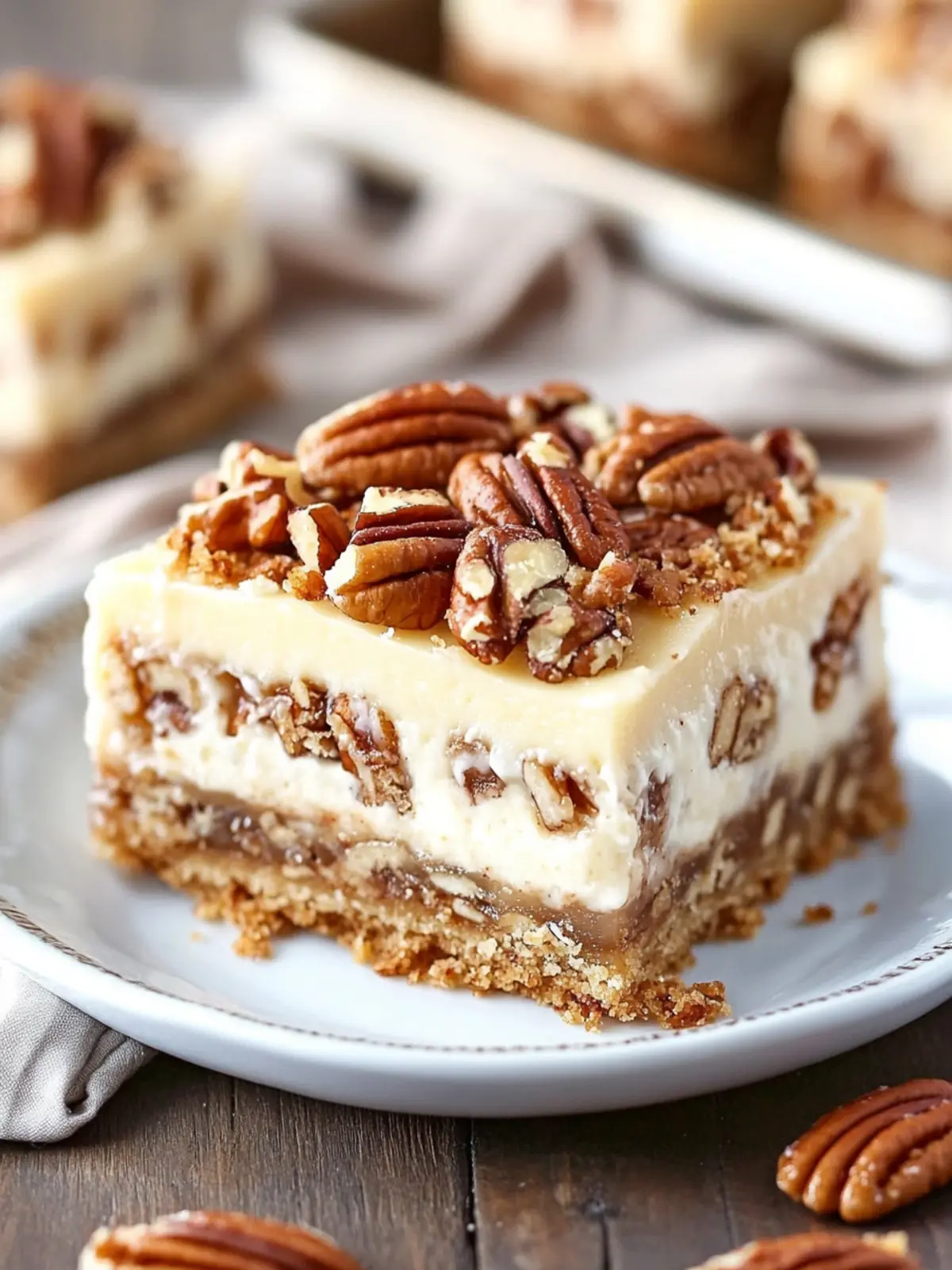 Irresistible Pecan Pie Cheesecake Bars You'll Crave Forever 2 Pecan Pie Cheesecake Bars