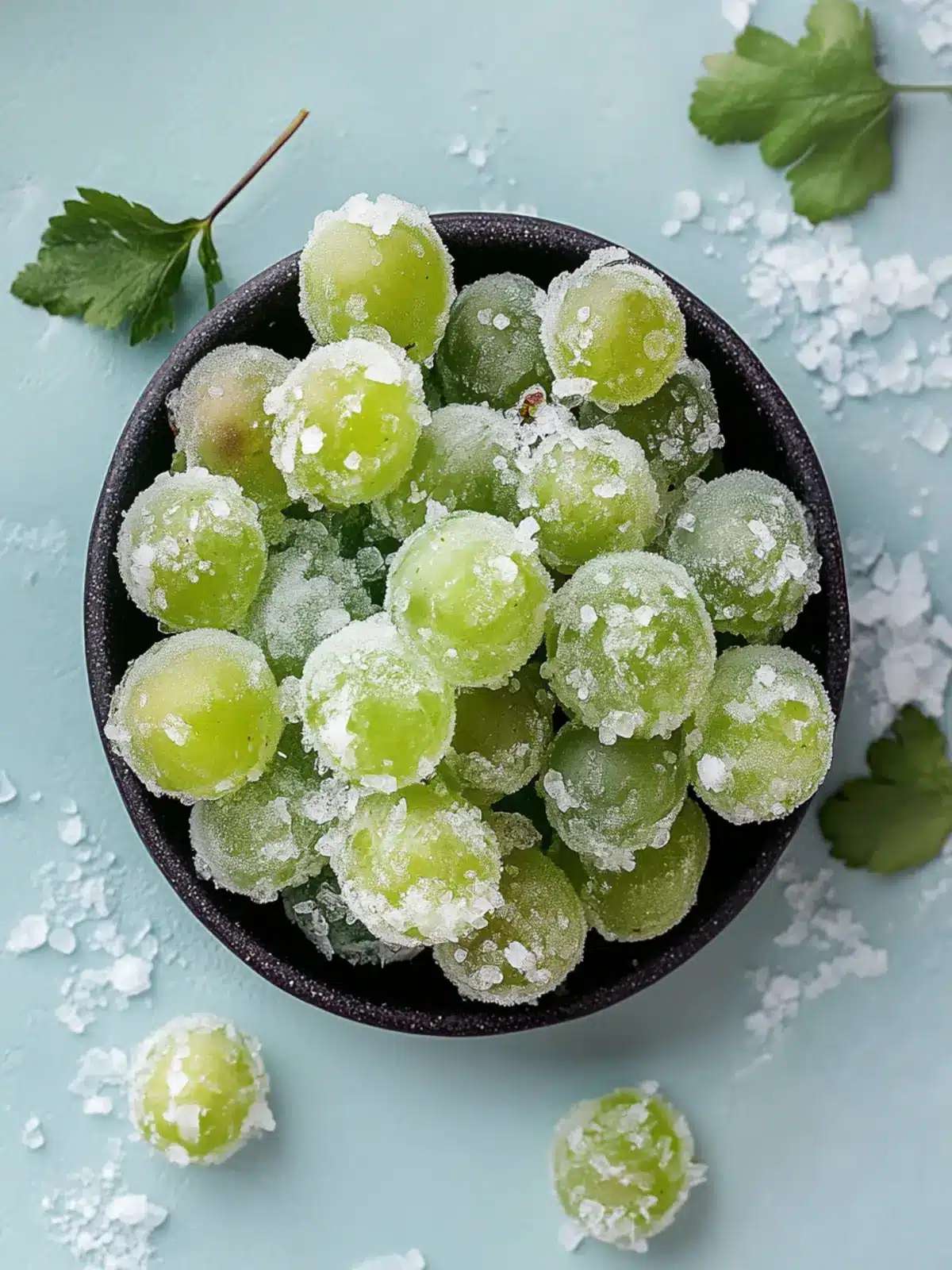 Candied Frozen Sour Grapes: Sweet, Tart Vegan Delight 2 Candied Frozen Sour Grapes