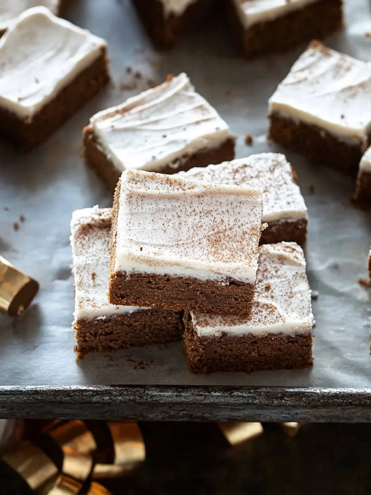 Frosted Gingerbread Brownies: Your Festive Indulgence Awaits 3 Frosted Gingerbread Brownies