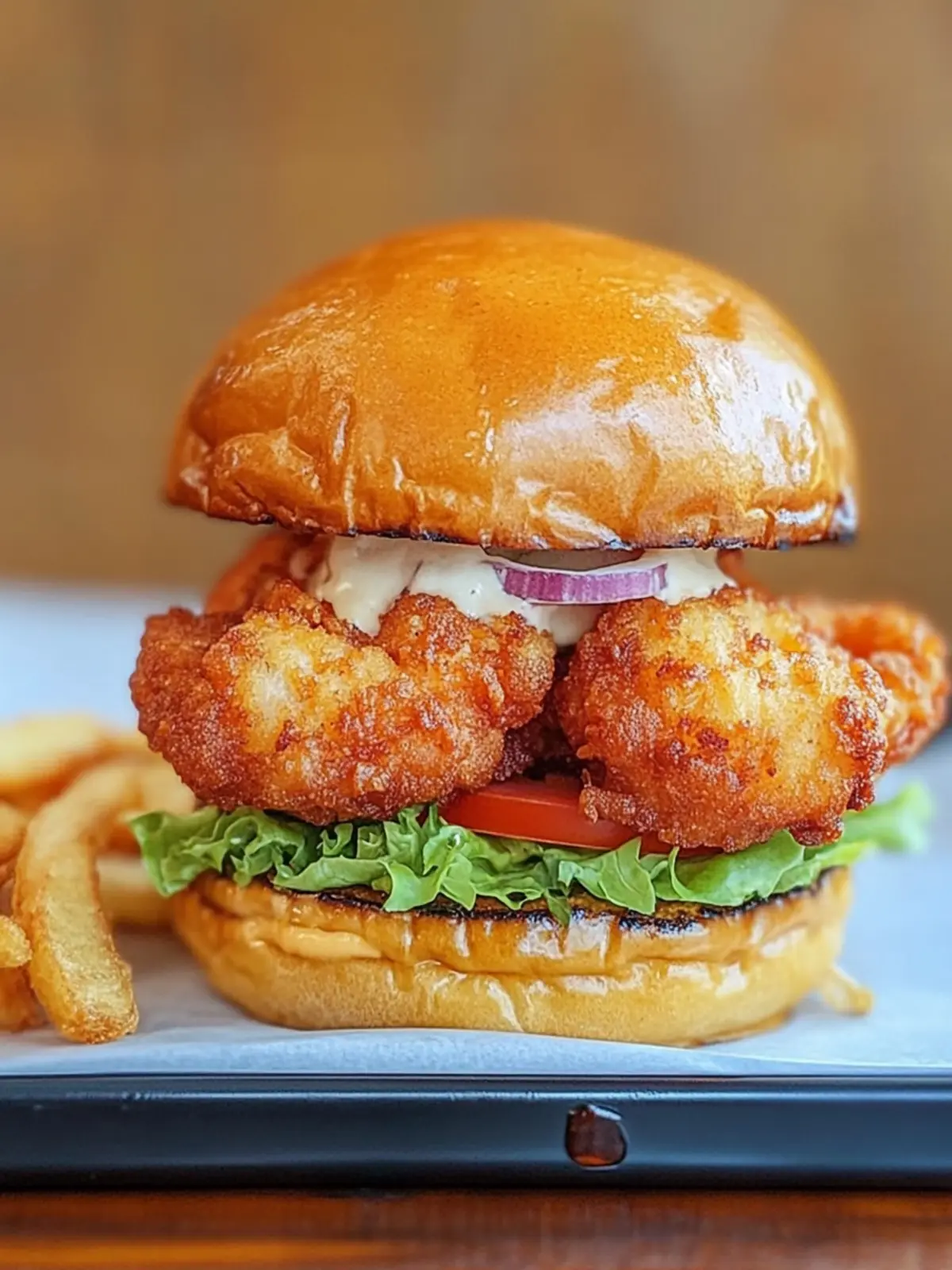 Crispy Fried Shrimp Burger Recipe for a Flavorful Twist 3 Crispy Fried Shrimp Burger