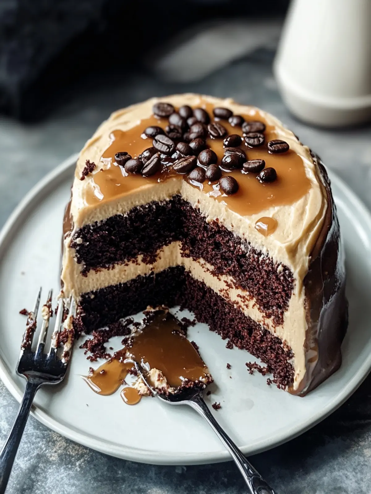 Indulge in Salted Caramel Espresso Chocolate Cake Bliss 3 Salted Caramel Espresso Chocolate Cake