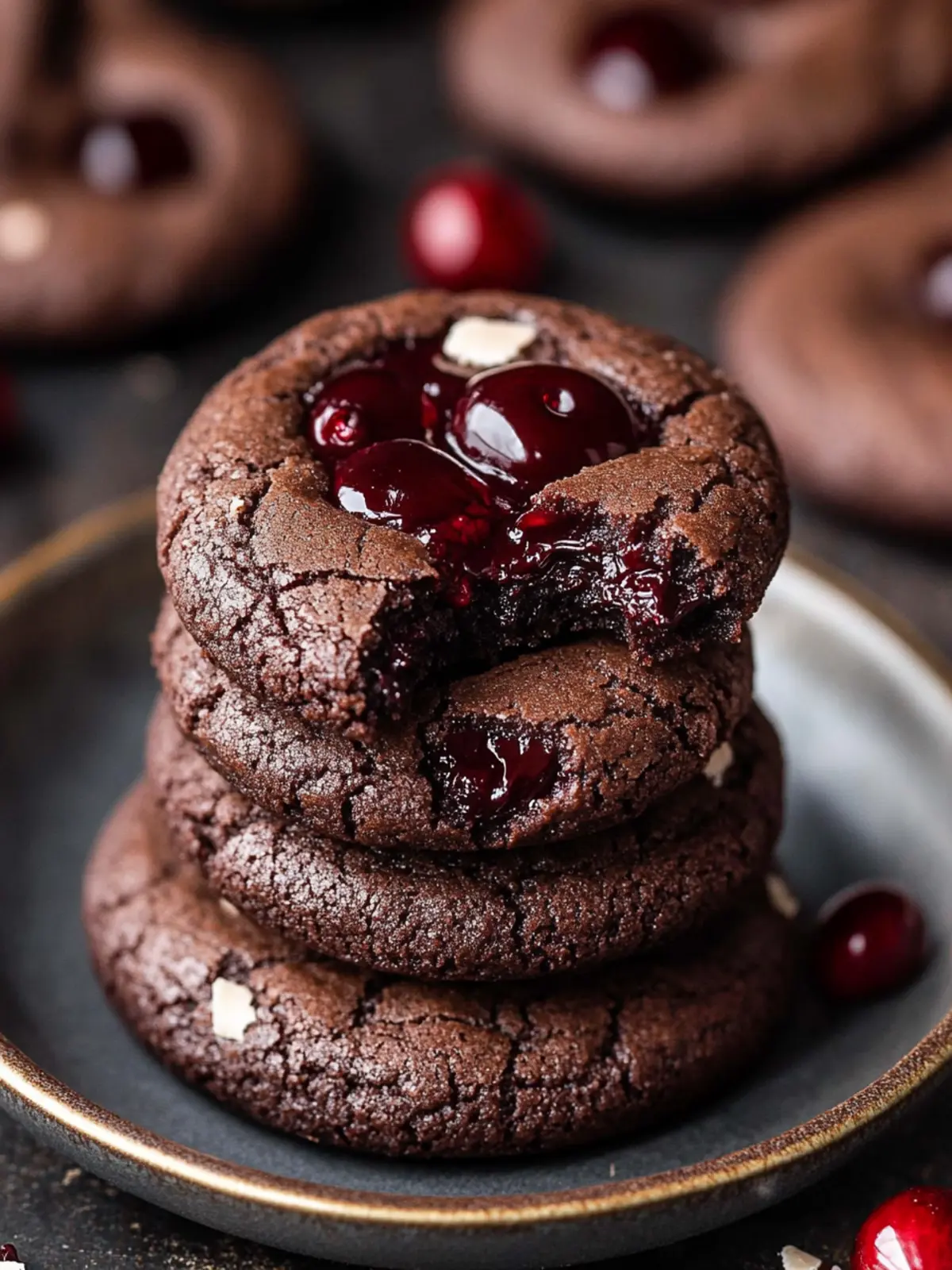 Decadent Chocolate Cherry Cookies for Your Sweet Tooth Fix 3 Chocolate Cherry Cookies