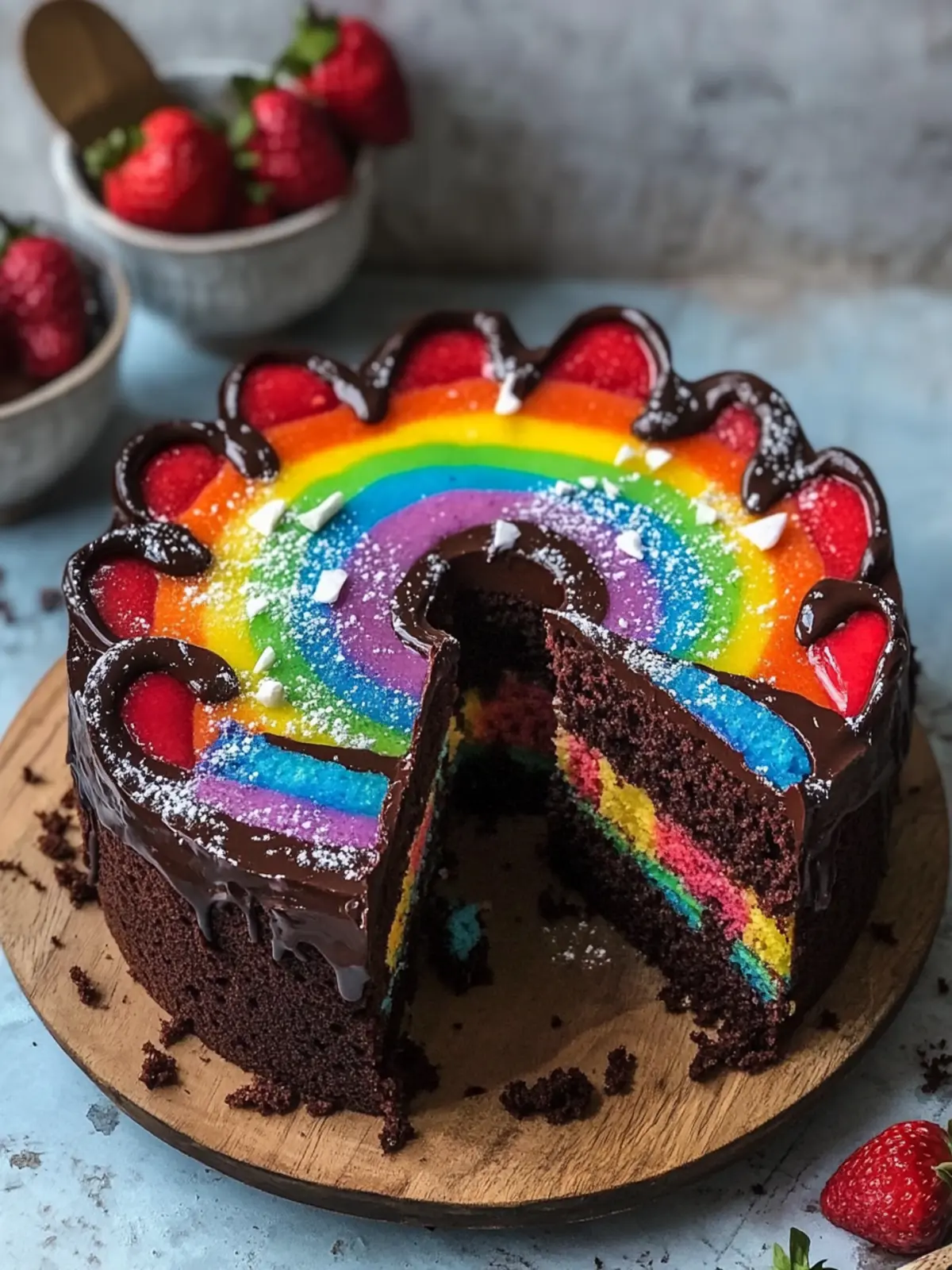 Chocolate Rainbow Cake: A Fun Twist on Classic Desserts 5 Chocolate Rainbow Cake