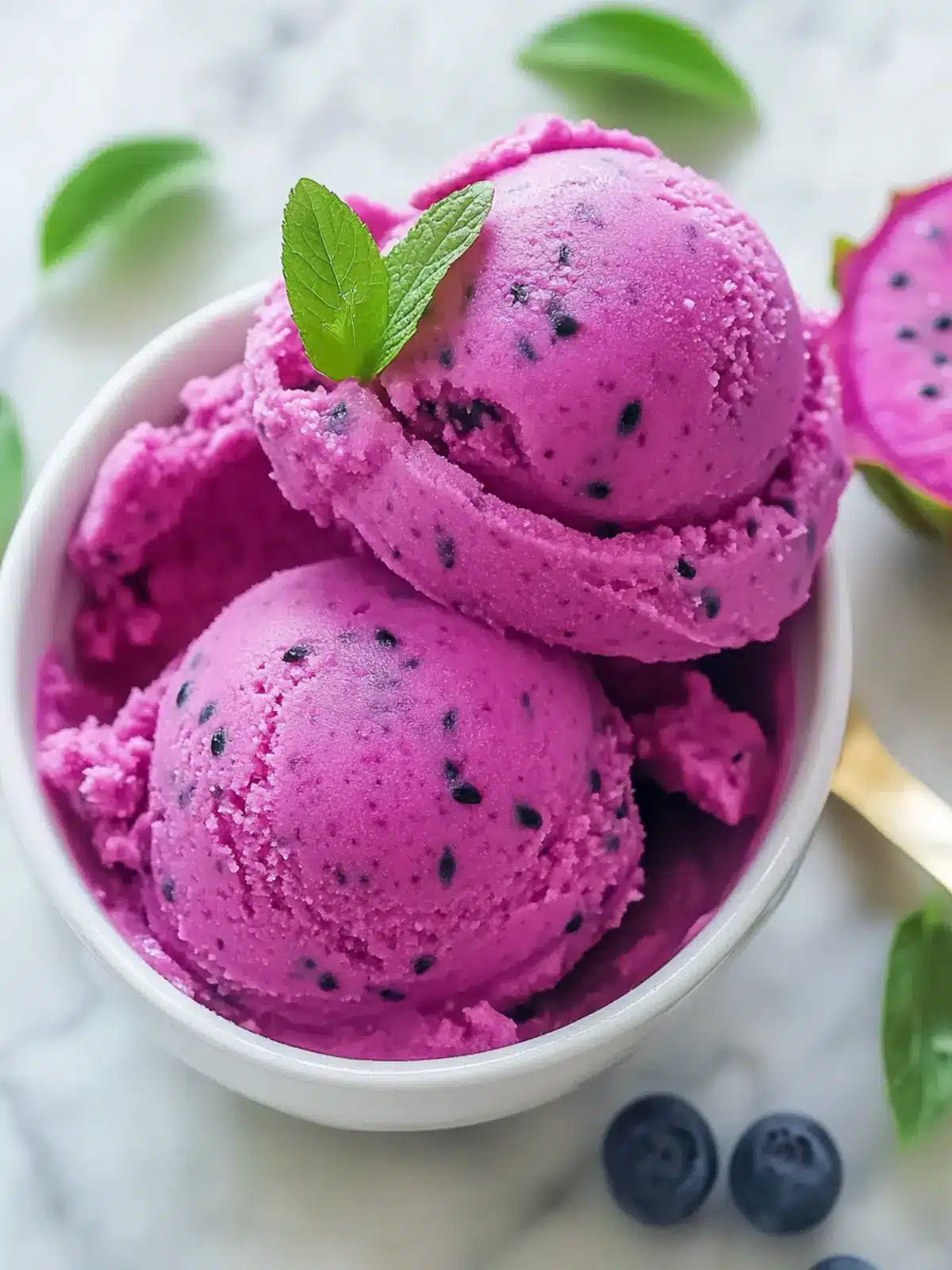 Cool Down with Refreshing Dragon Fruit Sorbet Bliss 5 Dragon Fruit Sorbet