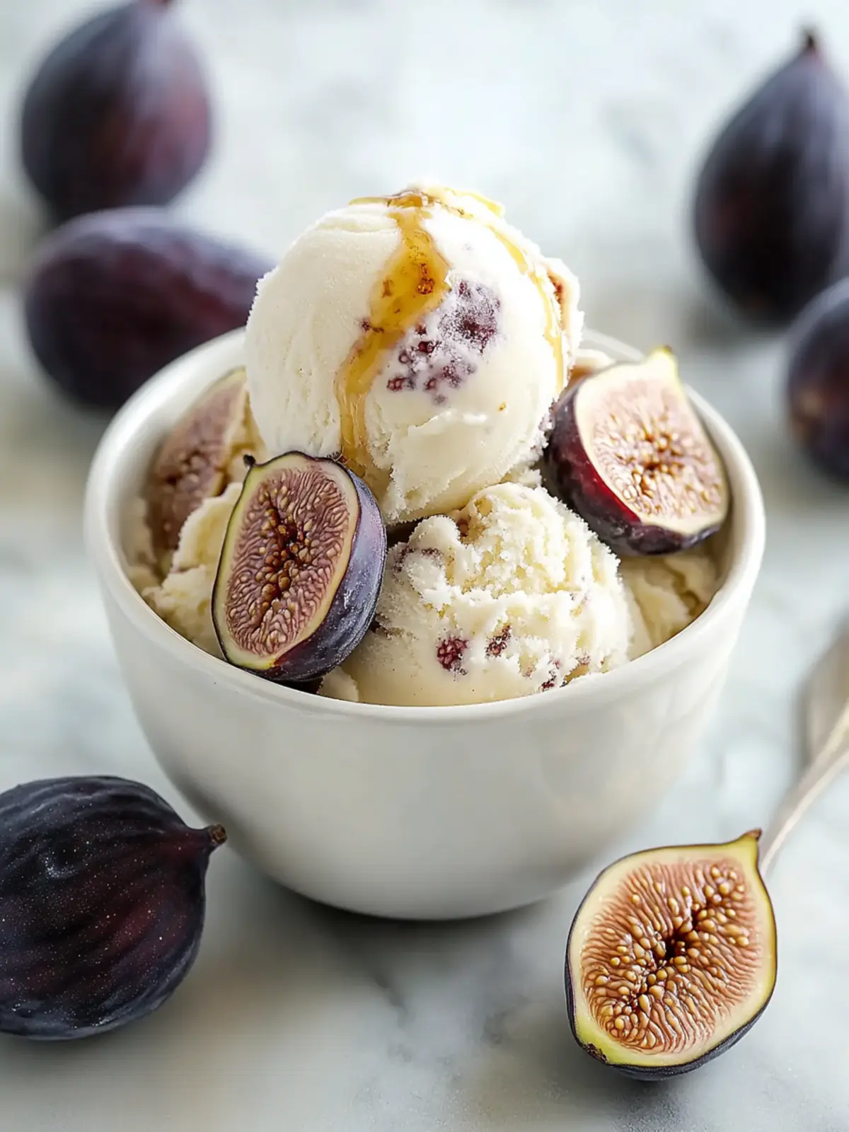 Creamy Honey-Drizzled Fig and Ricotta Ice Cream Recipe 2 Honey-Drizzled Fig and Ricotta Ice Cream